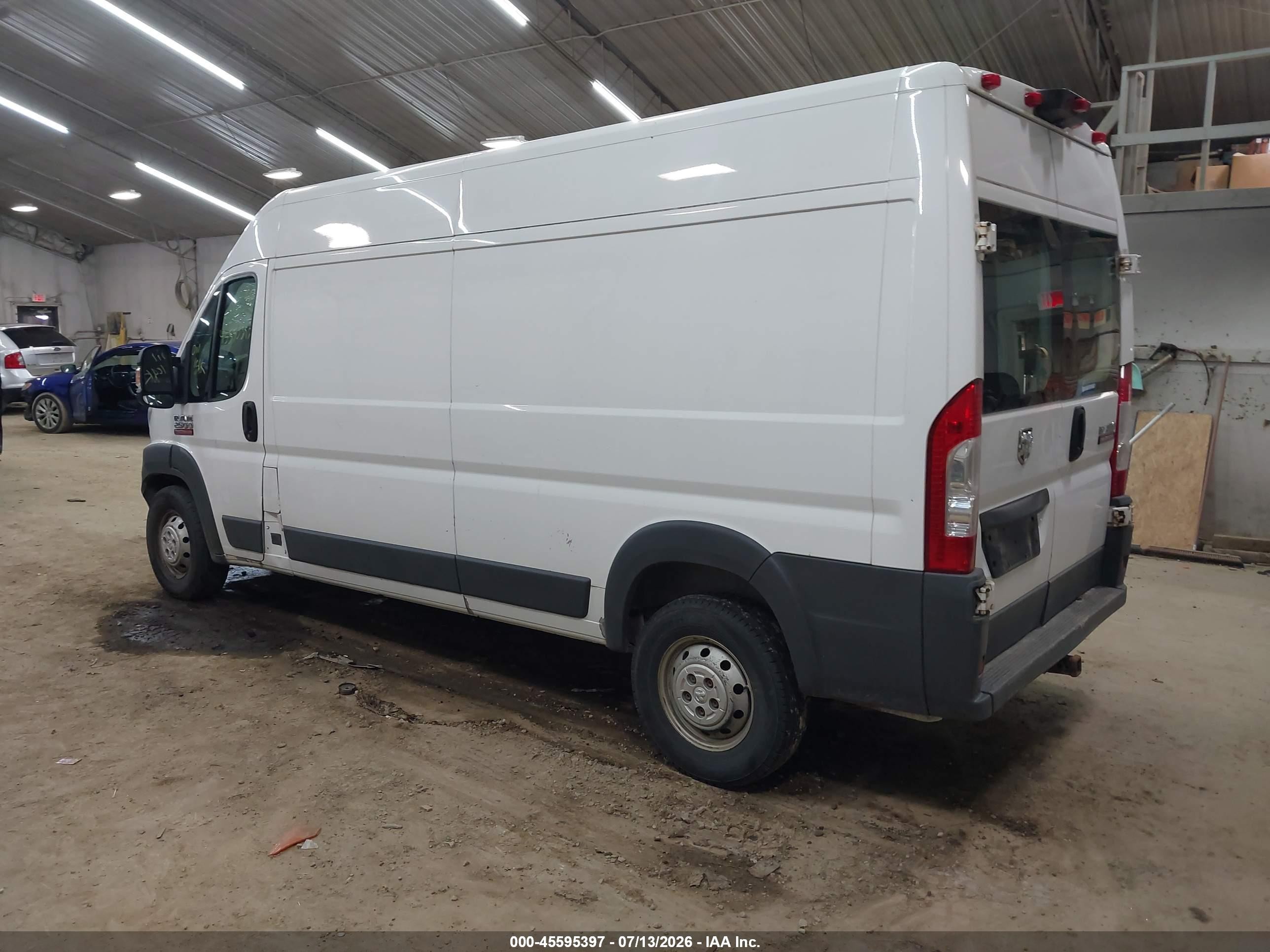 2014 Ram Promaster 2500 High Roof White vin: 3C6TRVDG4EE123927