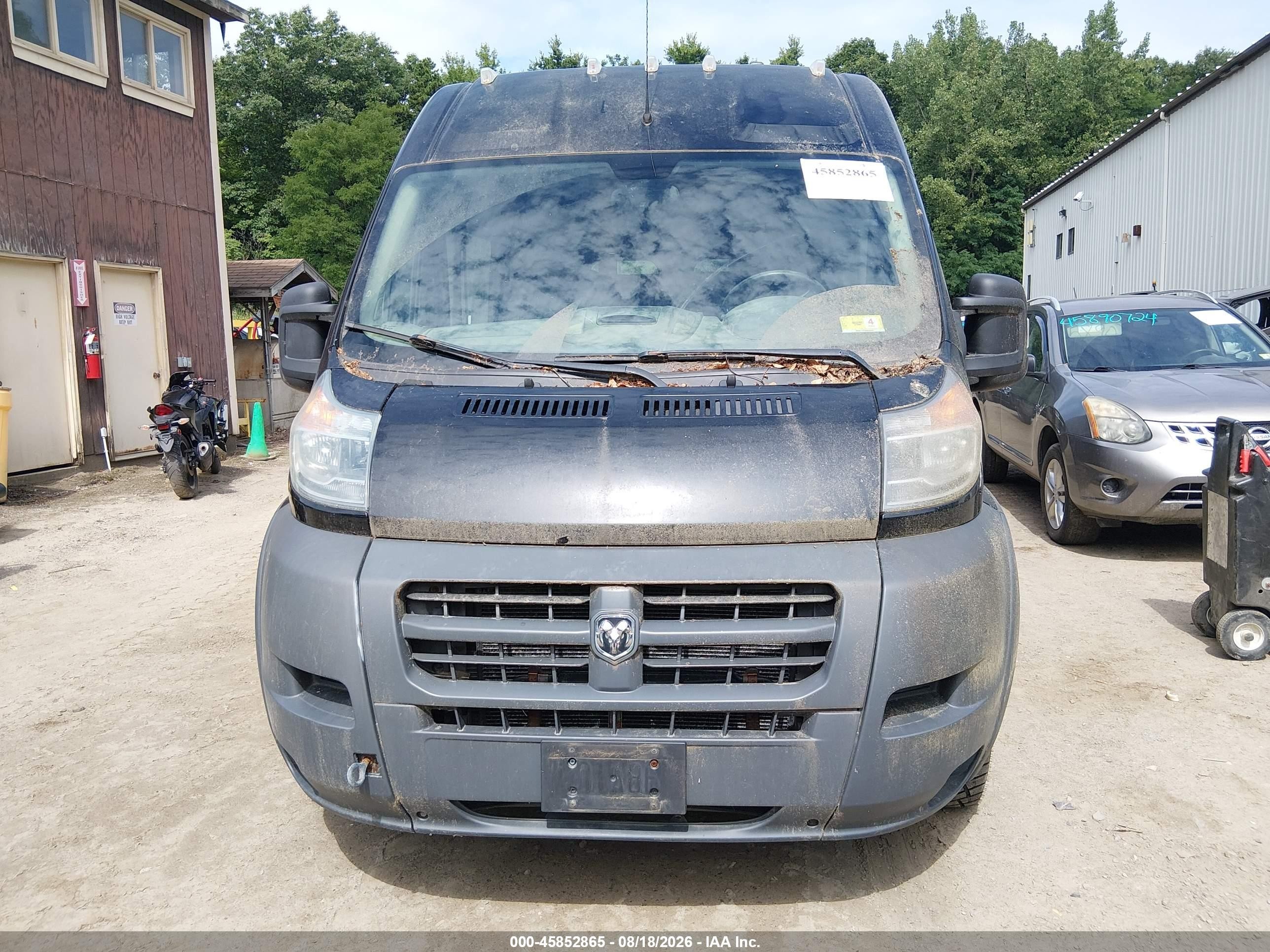 2014 Ram Promaster 2500 High Roof Черный vin: 3C6TRVDG4EE124012