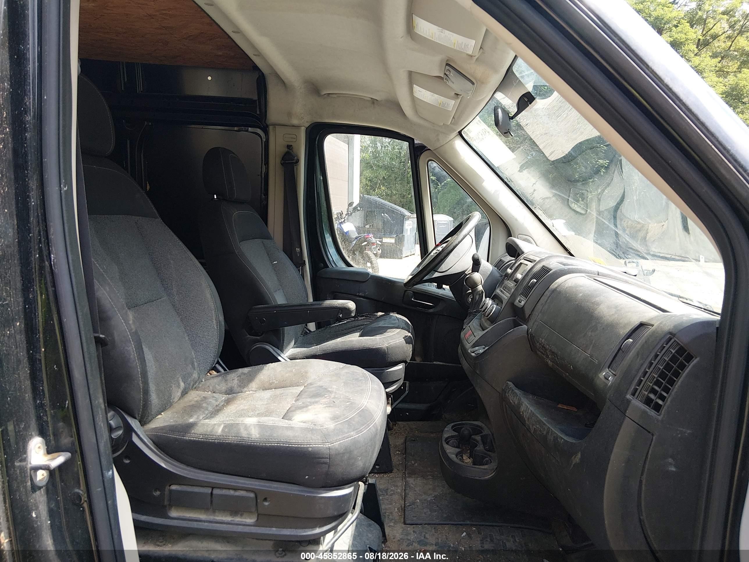 2014 Ram Promaster 2500 High Roof Черный vin: 3C6TRVDG4EE124012