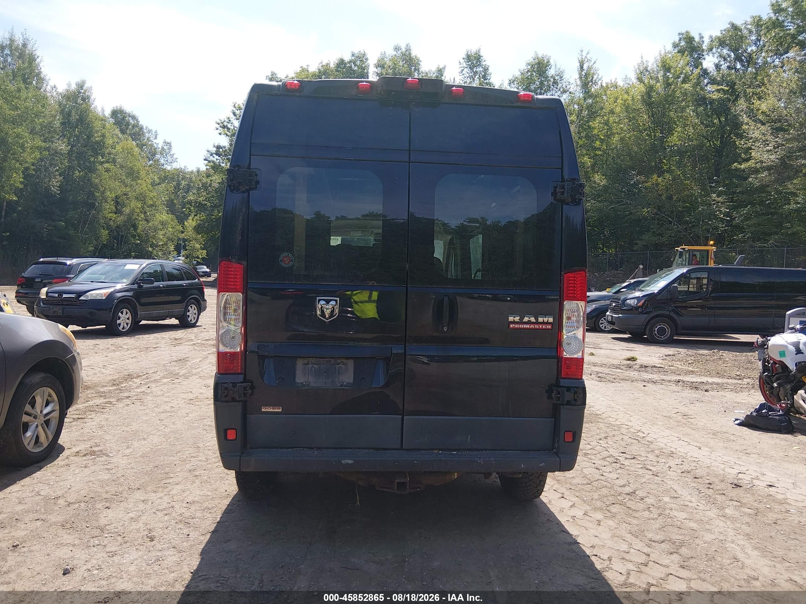 2014 Ram Promaster 2500 High Roof Черный vin: 3C6TRVDG4EE124012