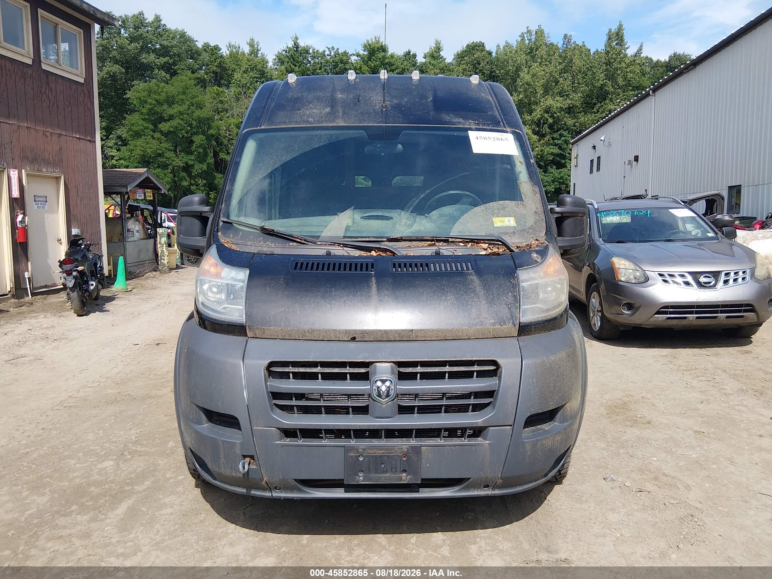 2014 Ram Promaster 2500 High Roof Черный vin: 3C6TRVDG4EE124012