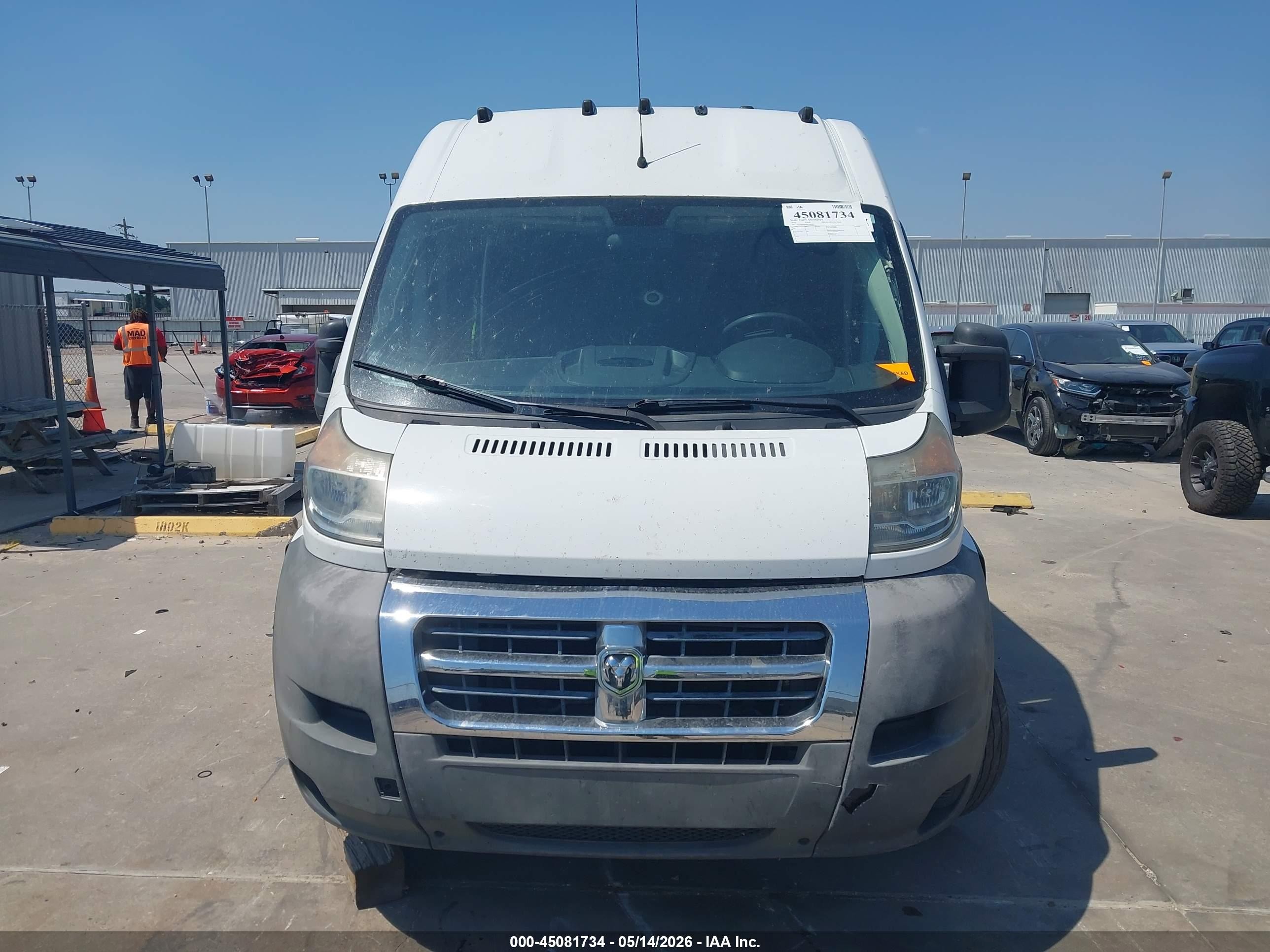 2014 Ram Promaster 2500 High Roof White vin: 3C6TRVDG8EE107052