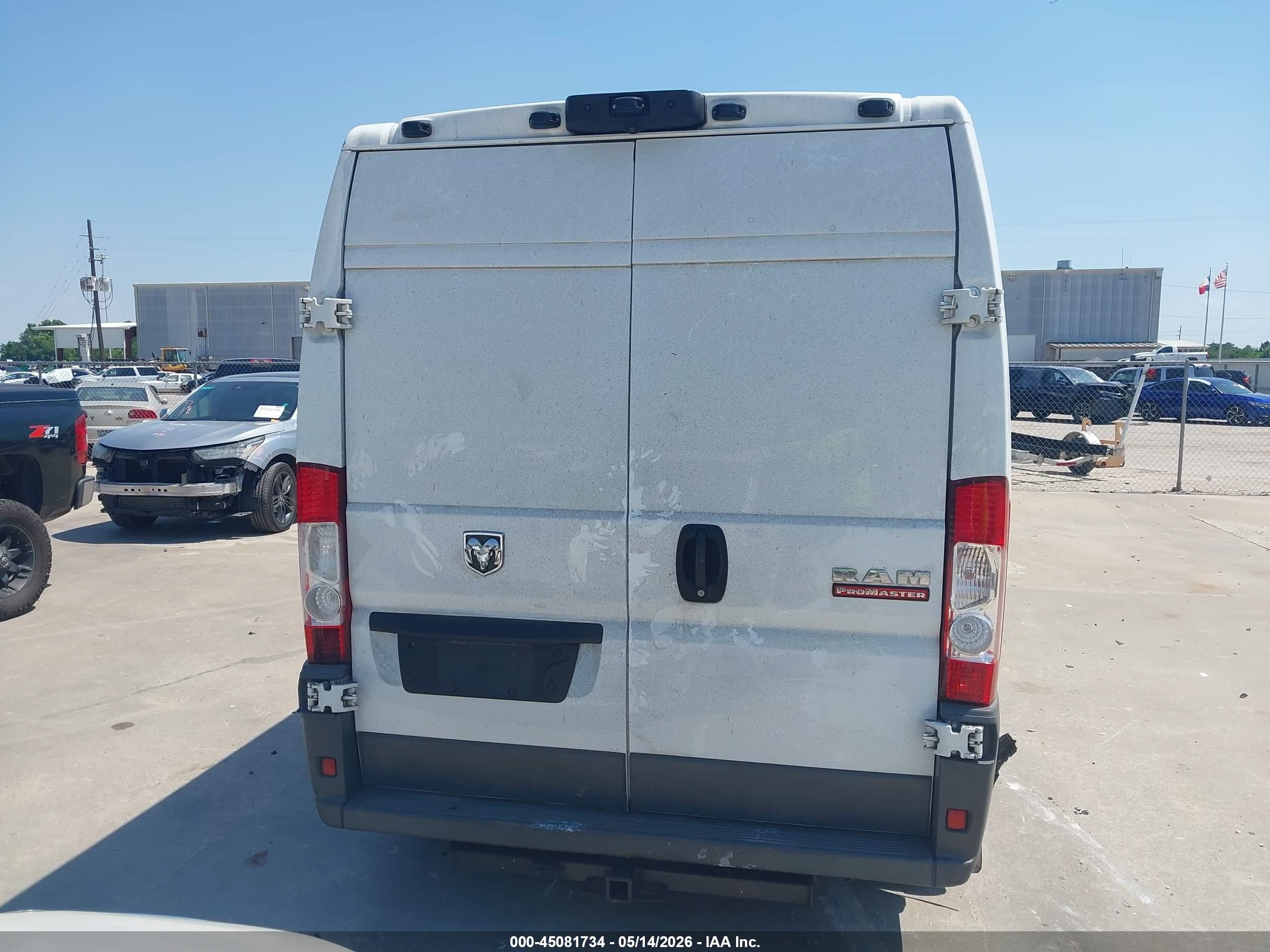 2014 Ram Promaster 2500 High Roof White vin: 3C6TRVDG8EE107052
