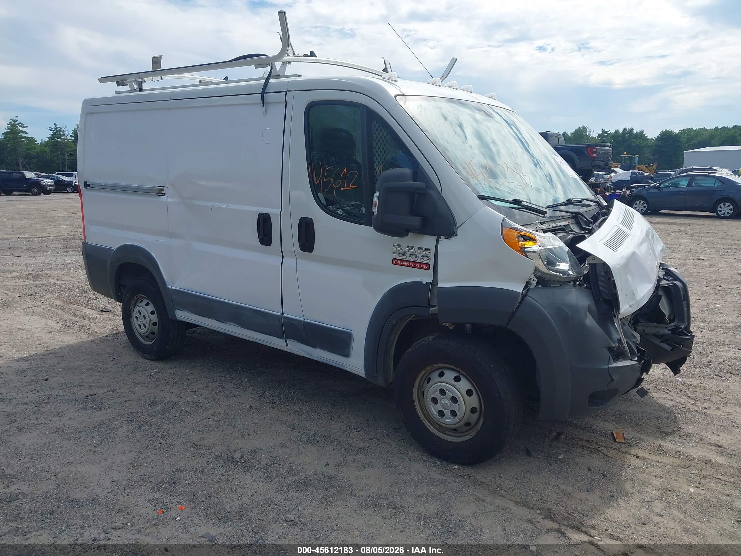 2014 Ram Promaster 1500 Low Roof White vin: 3C6TRVNG5EE114538