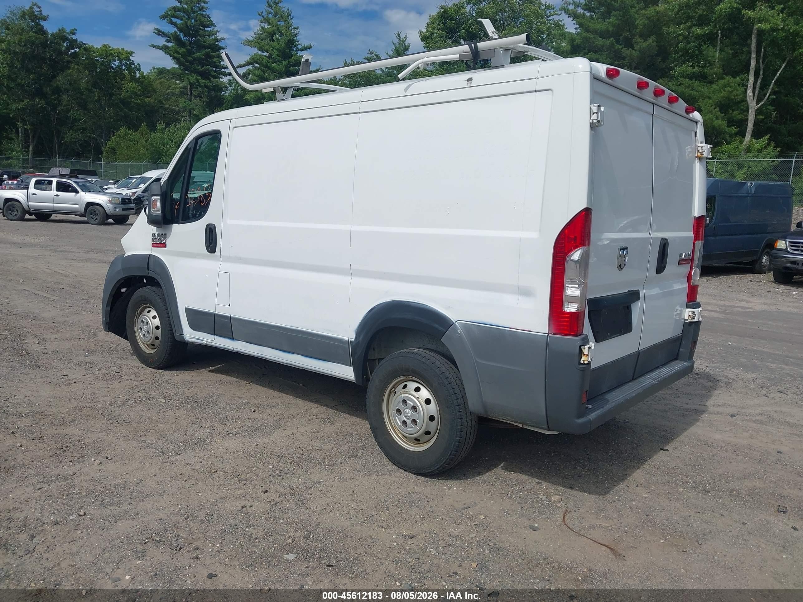 2014 Ram Promaster 1500 Low Roof White vin: 3C6TRVNG5EE114538