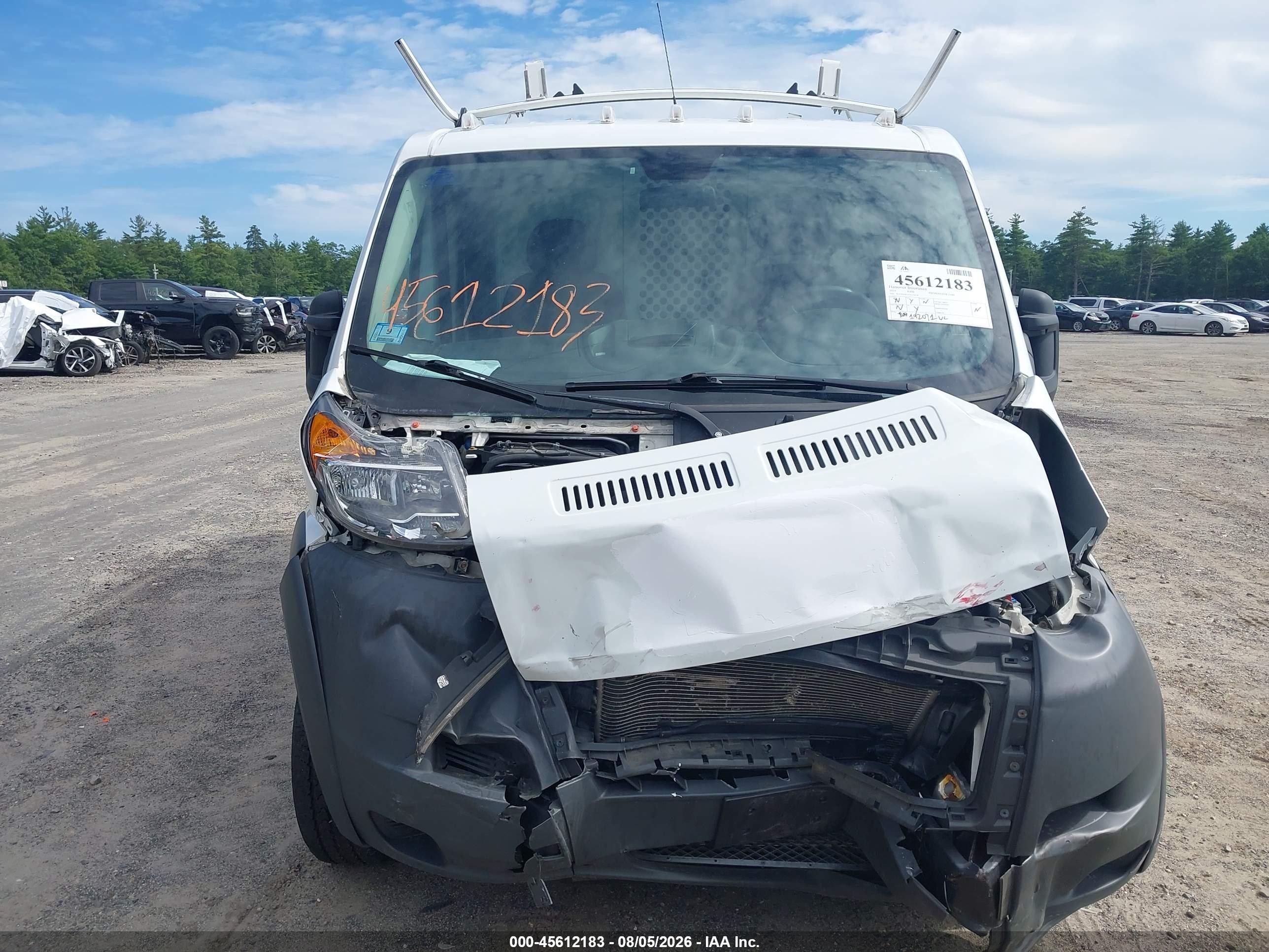 2014 Ram Promaster 1500 Low Roof White vin: 3C6TRVNG5EE114538