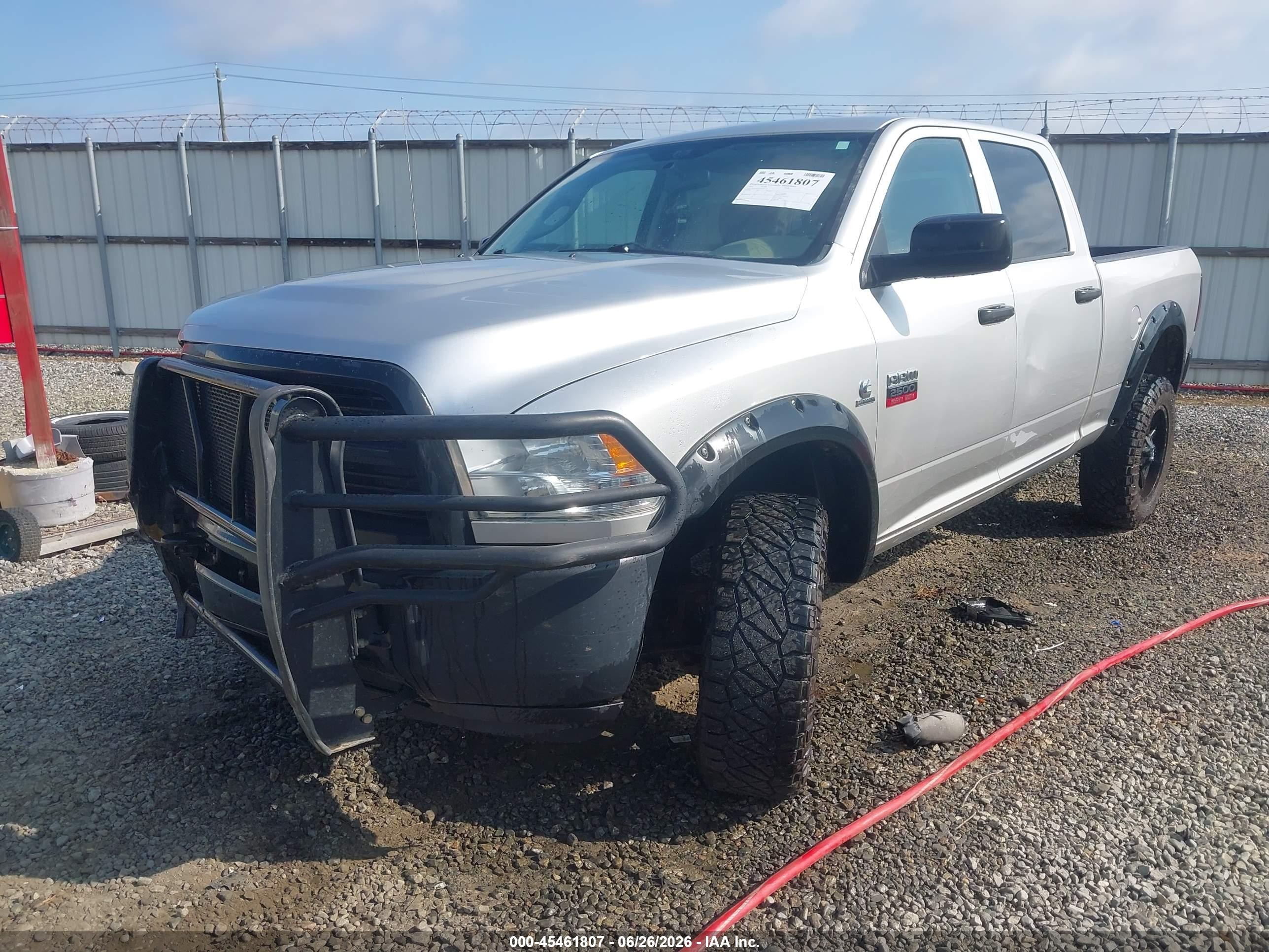 2012 Ram 2500 St Silver vin: 3C6UD5CL6CG291426