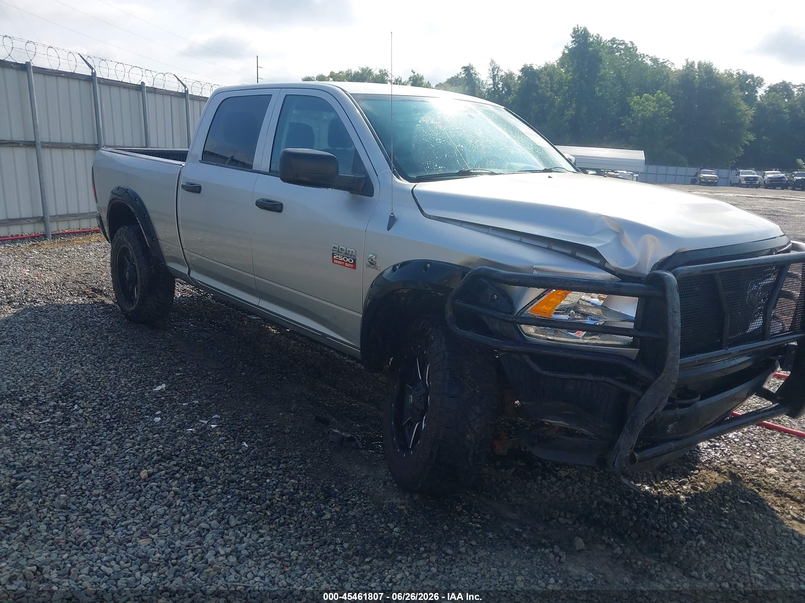 2012 Ram 2500 St Silver vin: 3C6UD5CL6CG291426