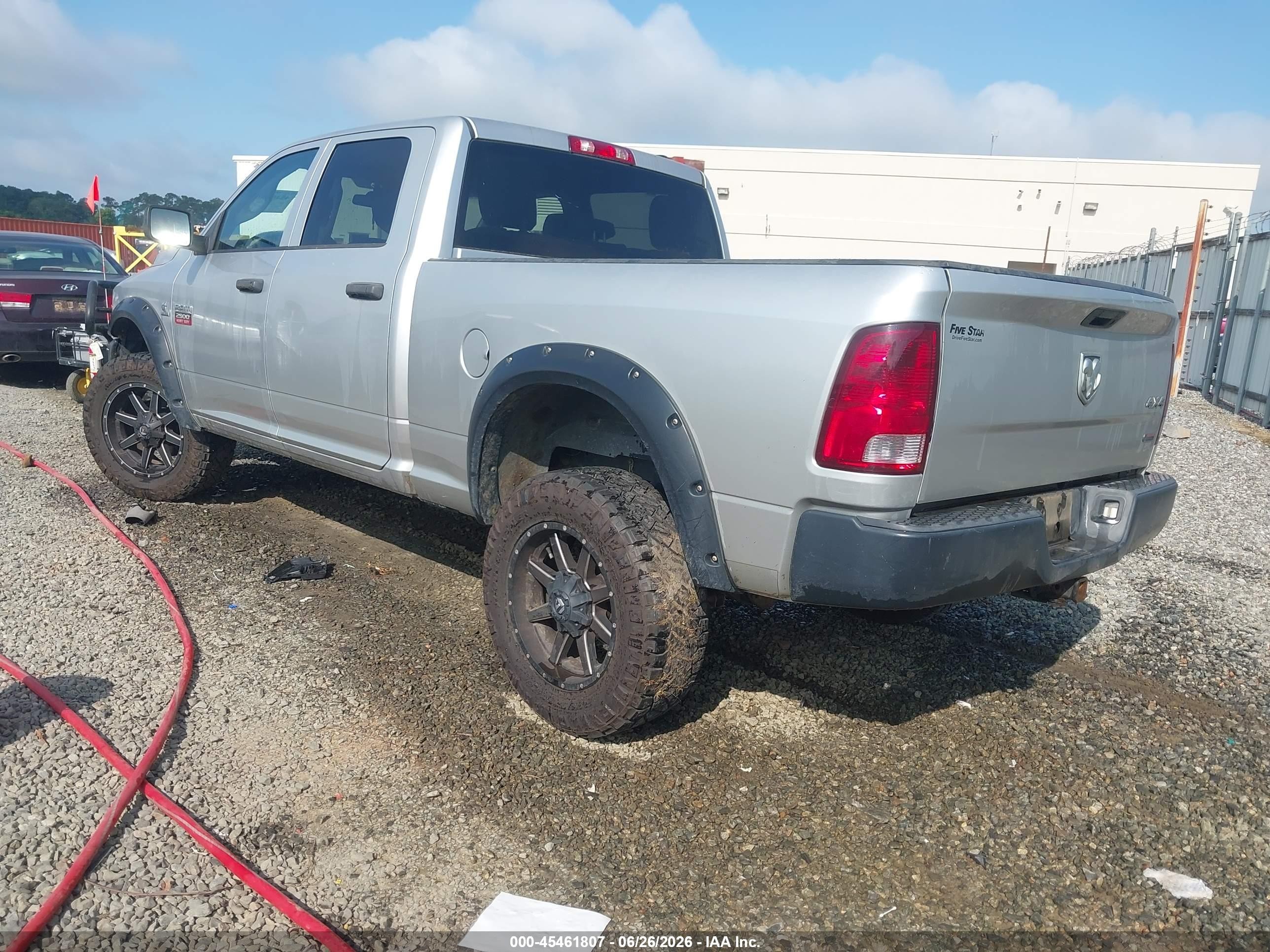 2012 Ram 2500 St Silver vin: 3C6UD5CL6CG291426
