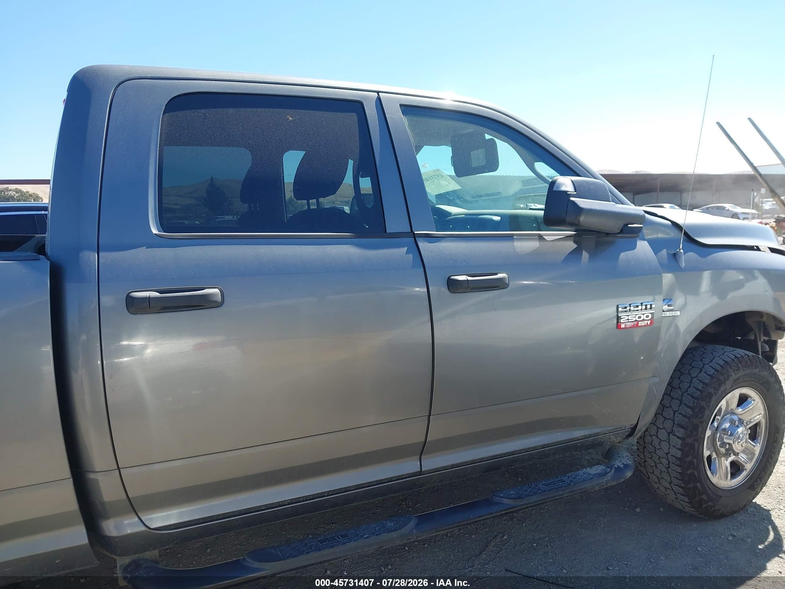 2012 Ram 2500 St Gray vin: 3C6UD5CL8CG235830