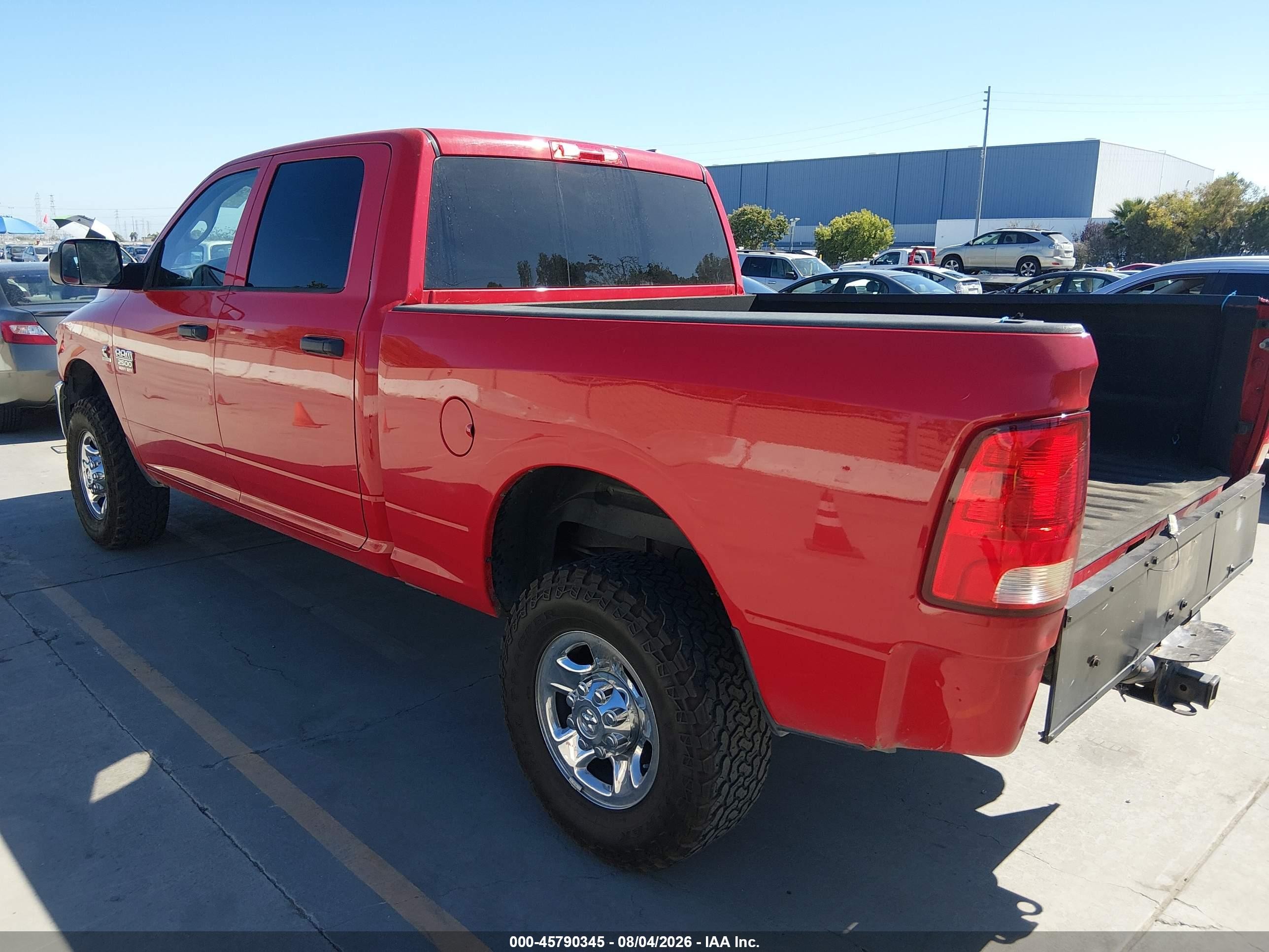 2012 Ram 2500 St Red vin: 3C6UD5CL9CG289556