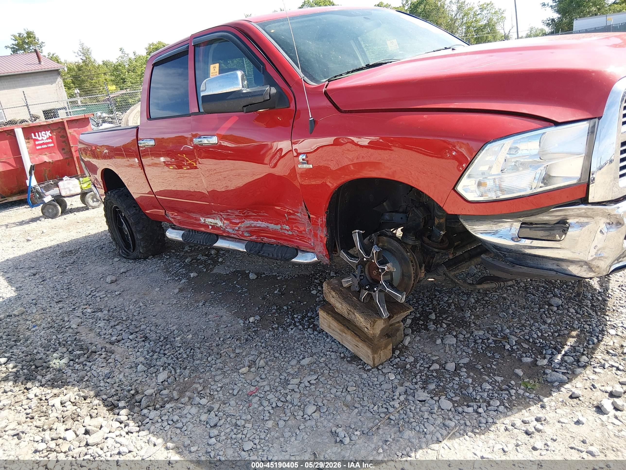 2012 Ram 2500 St Red vin: 3C6UD5CLXCG272345