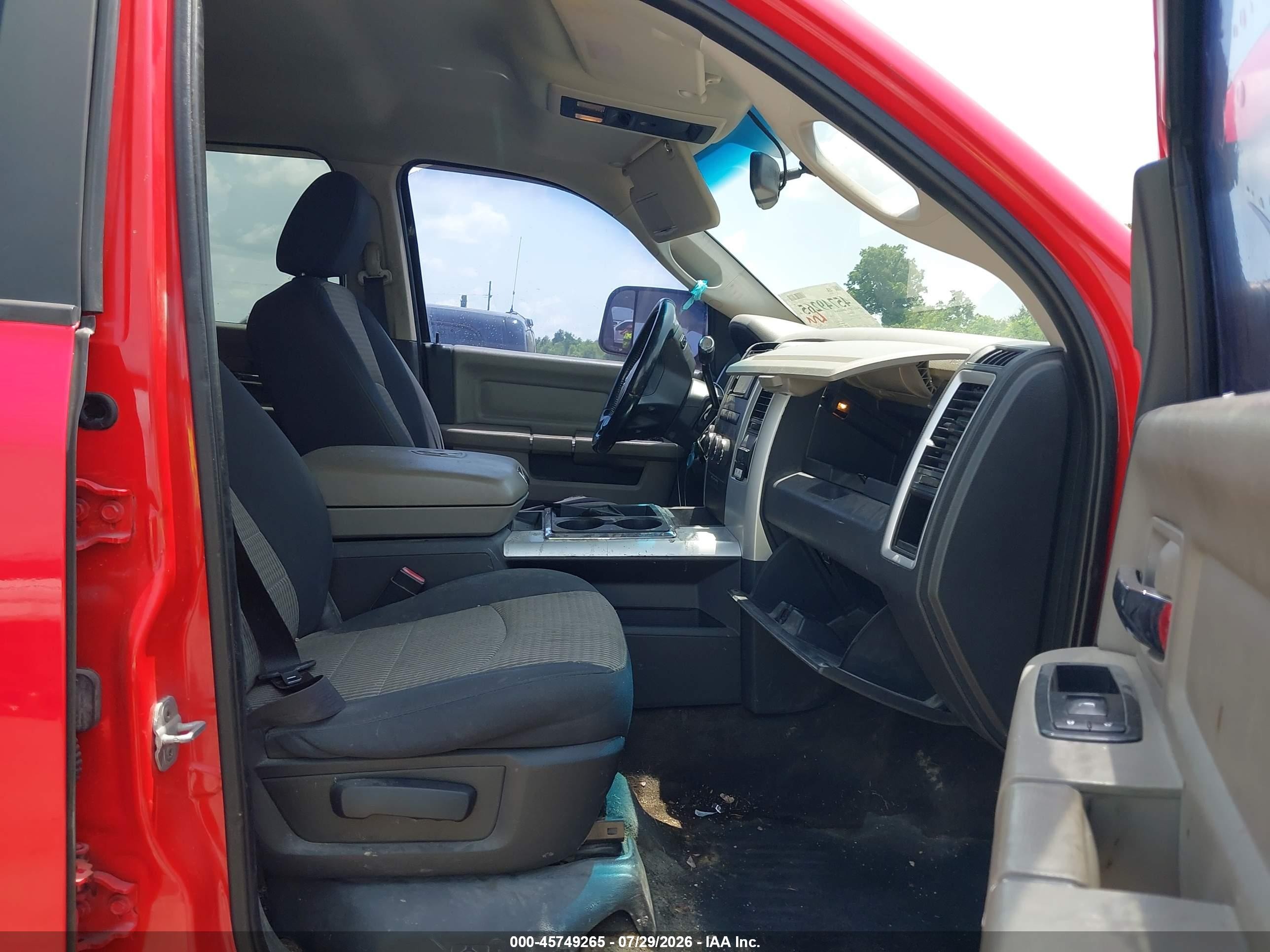 2012 Ram 2500 Slt Red vin: 3C6UD5DL1CG126012