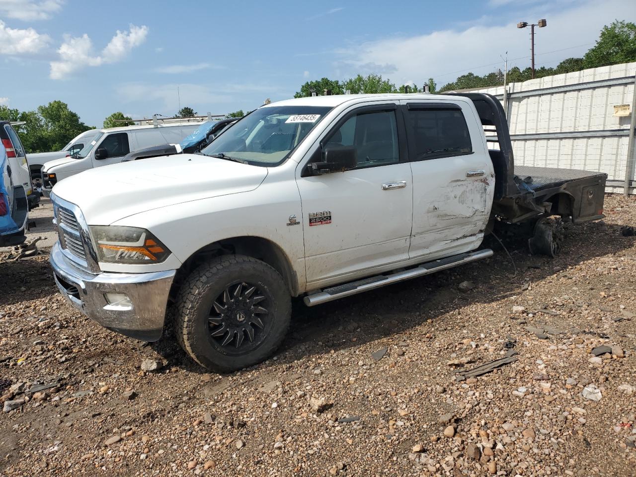 2012 Dodge Ram 2500 Slt White vin: 3C6UD5DL1CG303674