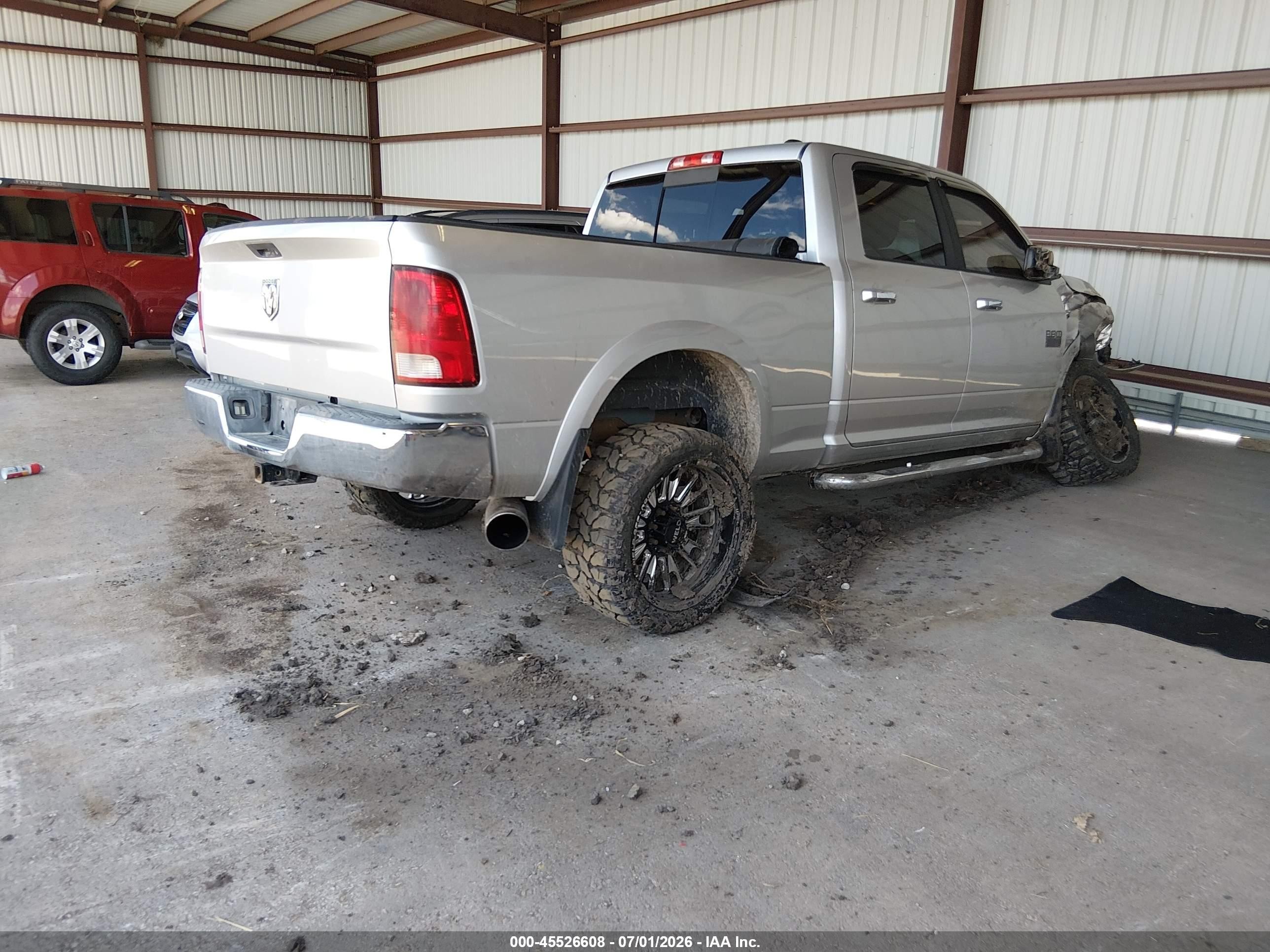 2012 Ram 2500 Slt Серебряный vin: 3C6UD5DL3CG259337