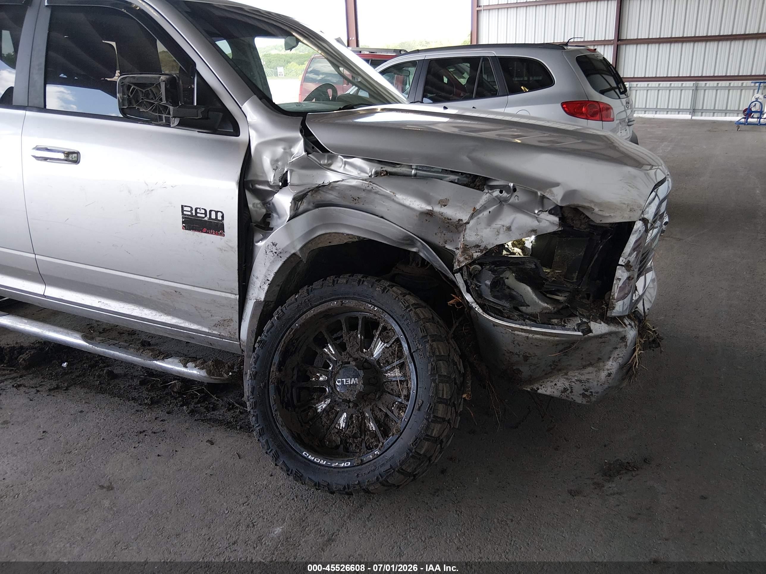 2012 Ram 2500 Slt Серебряный vin: 3C6UD5DL3CG259337