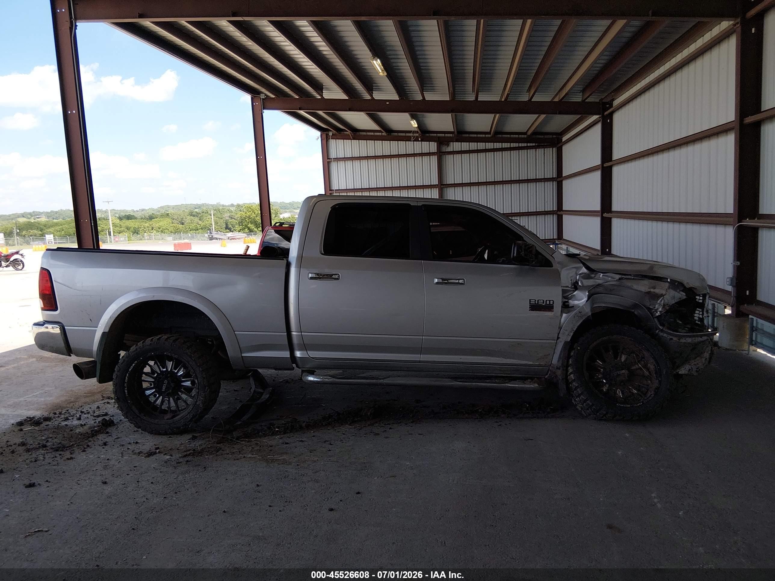 2012 Ram 2500 Slt Серебряный vin: 3C6UD5DL3CG259337