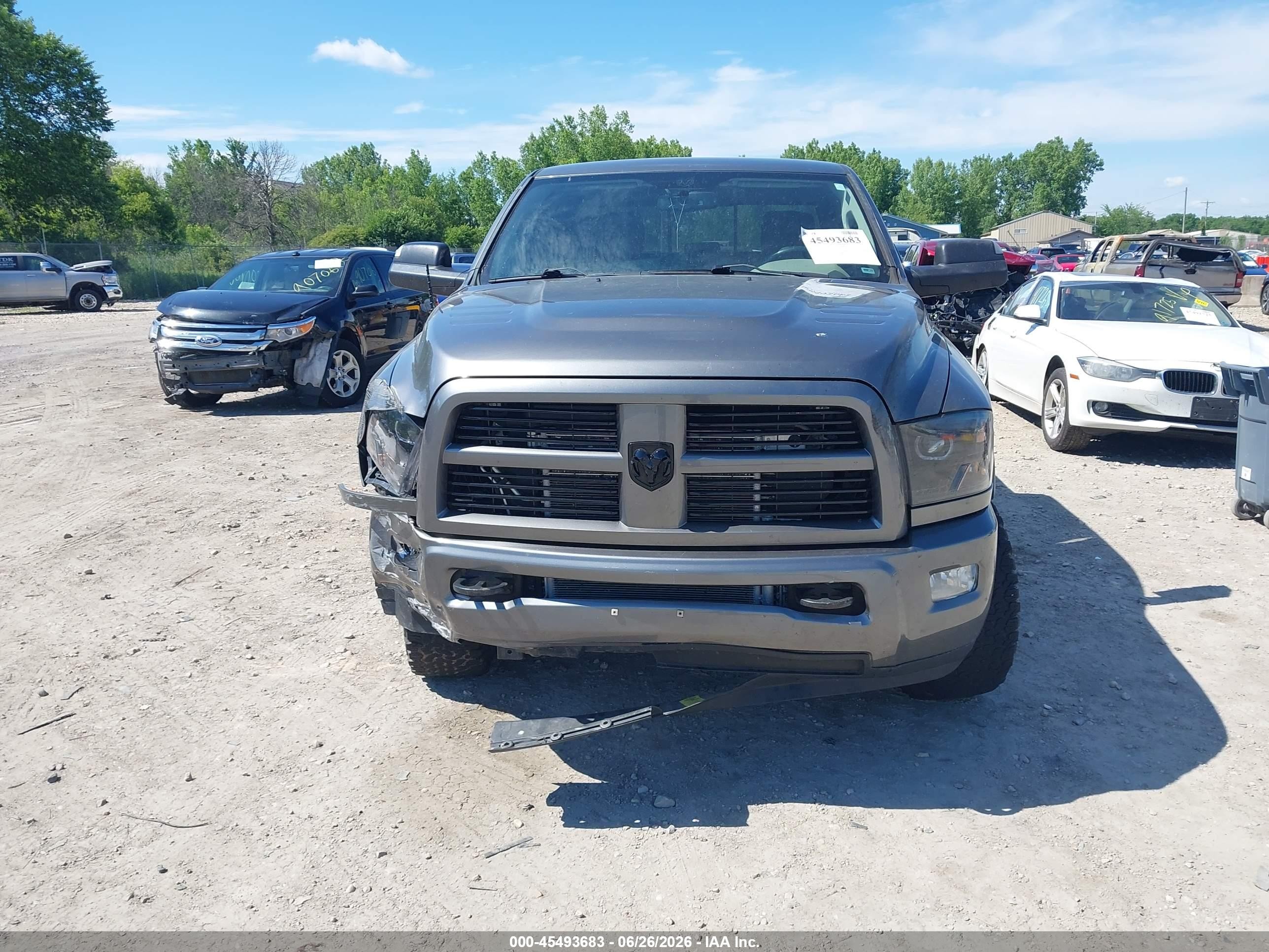 2012 Ram 2500 Big Horn Gray vin: 3C6UD5DL4CG135030