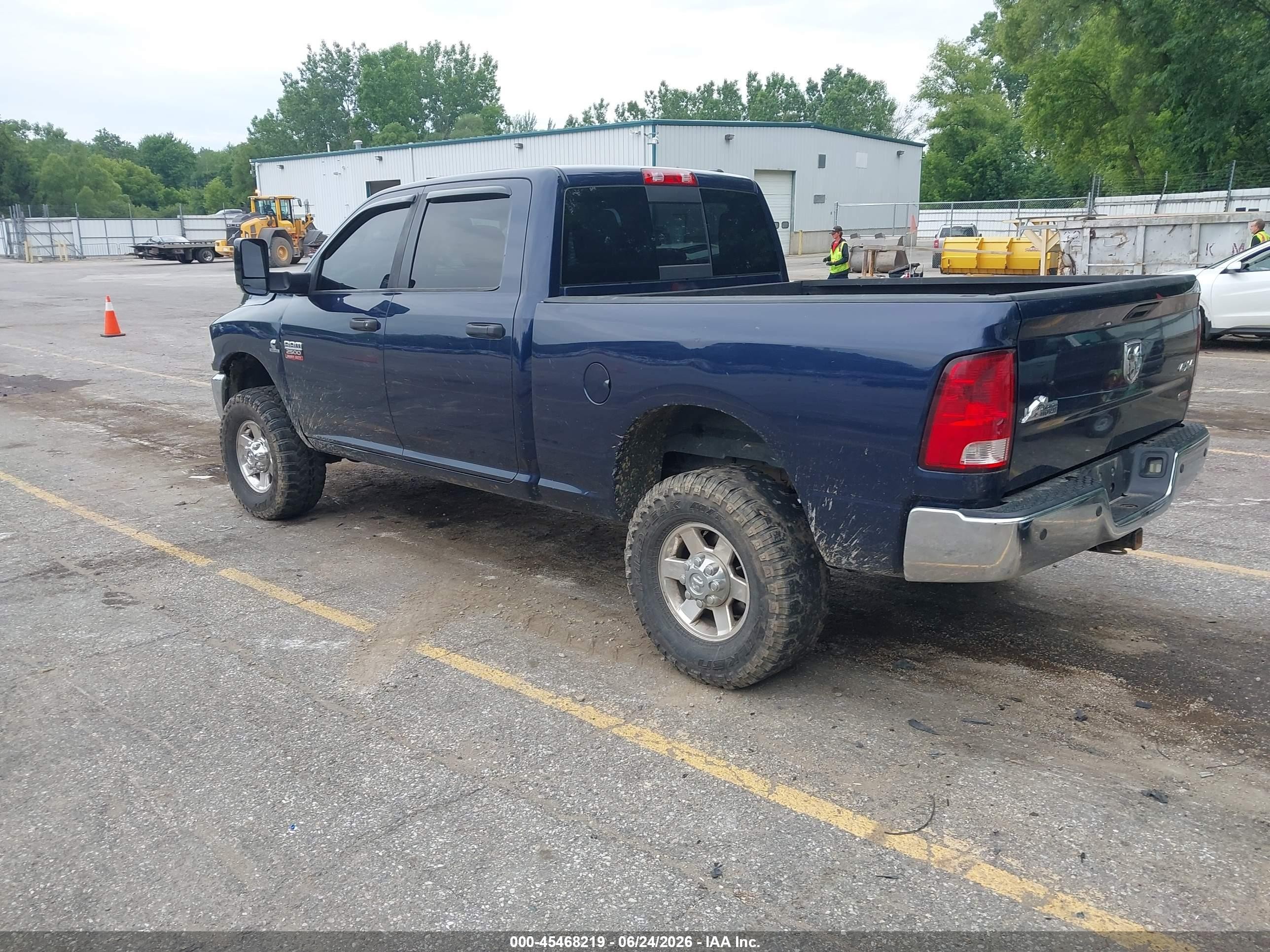 2012 Ram 2500 Big Horn Синий vin: 3C6UD5DL6CG233248
