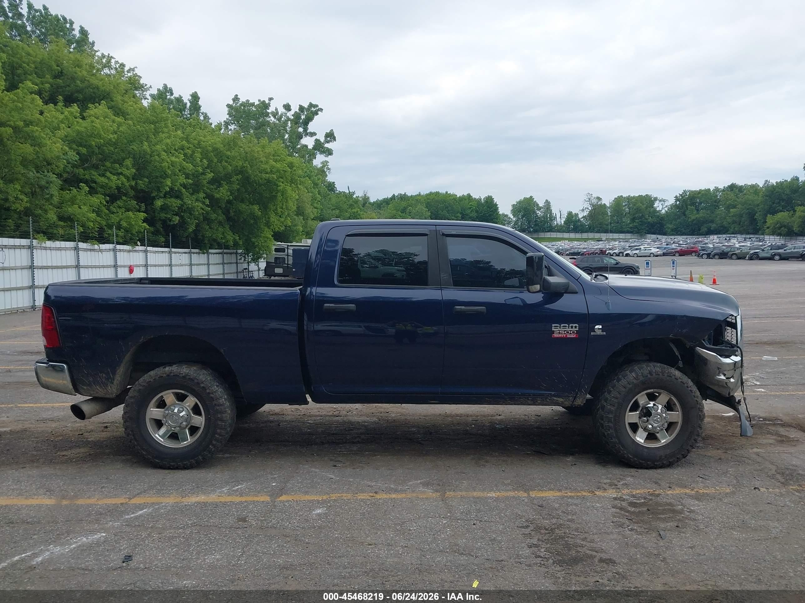 2012 Ram 2500 Big Horn Синий vin: 3C6UD5DL6CG233248