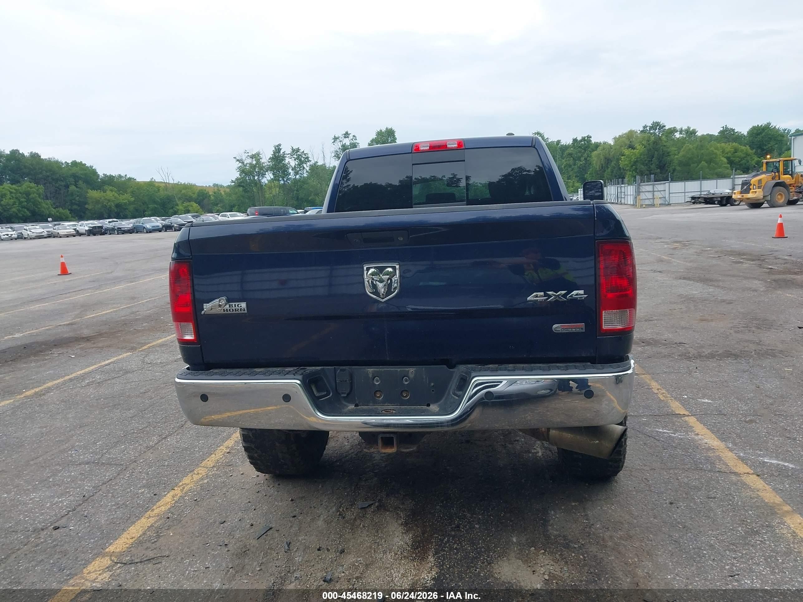2012 Ram 2500 Big Horn Синий vin: 3C6UD5DL6CG233248