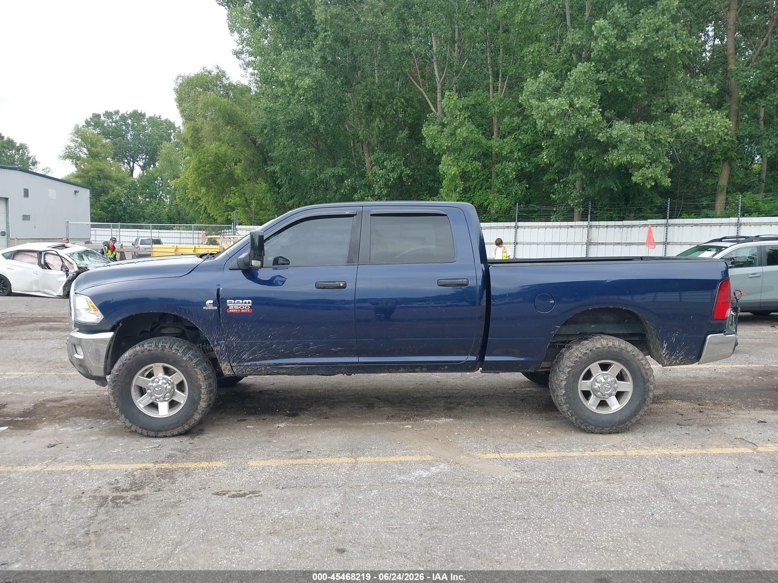 2012 Ram 2500 Big Horn Синий vin: 3C6UD5DL6CG233248