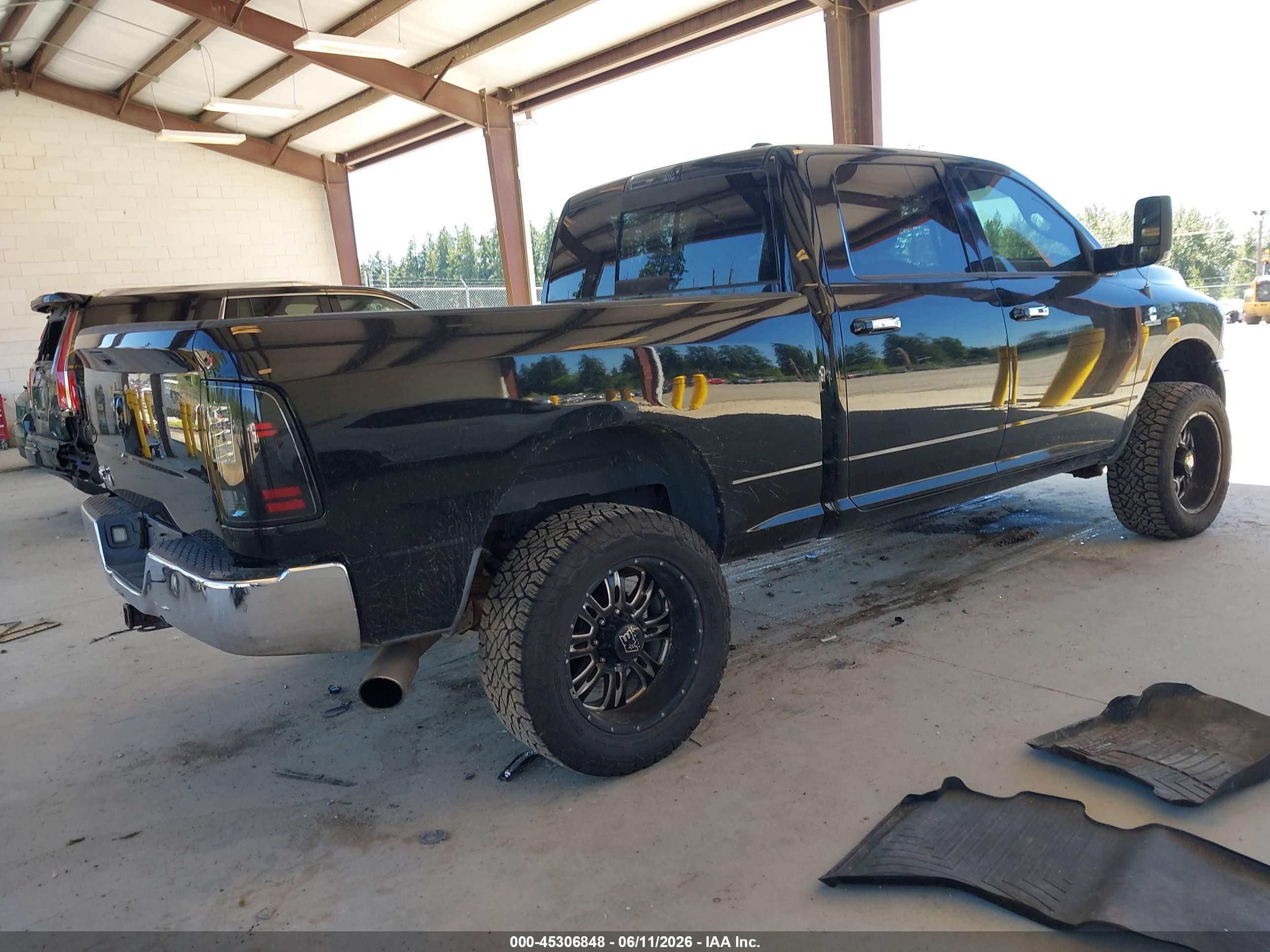 2012 Ram 2500 Slt Black vin: 3C6UD5DL7CG127956