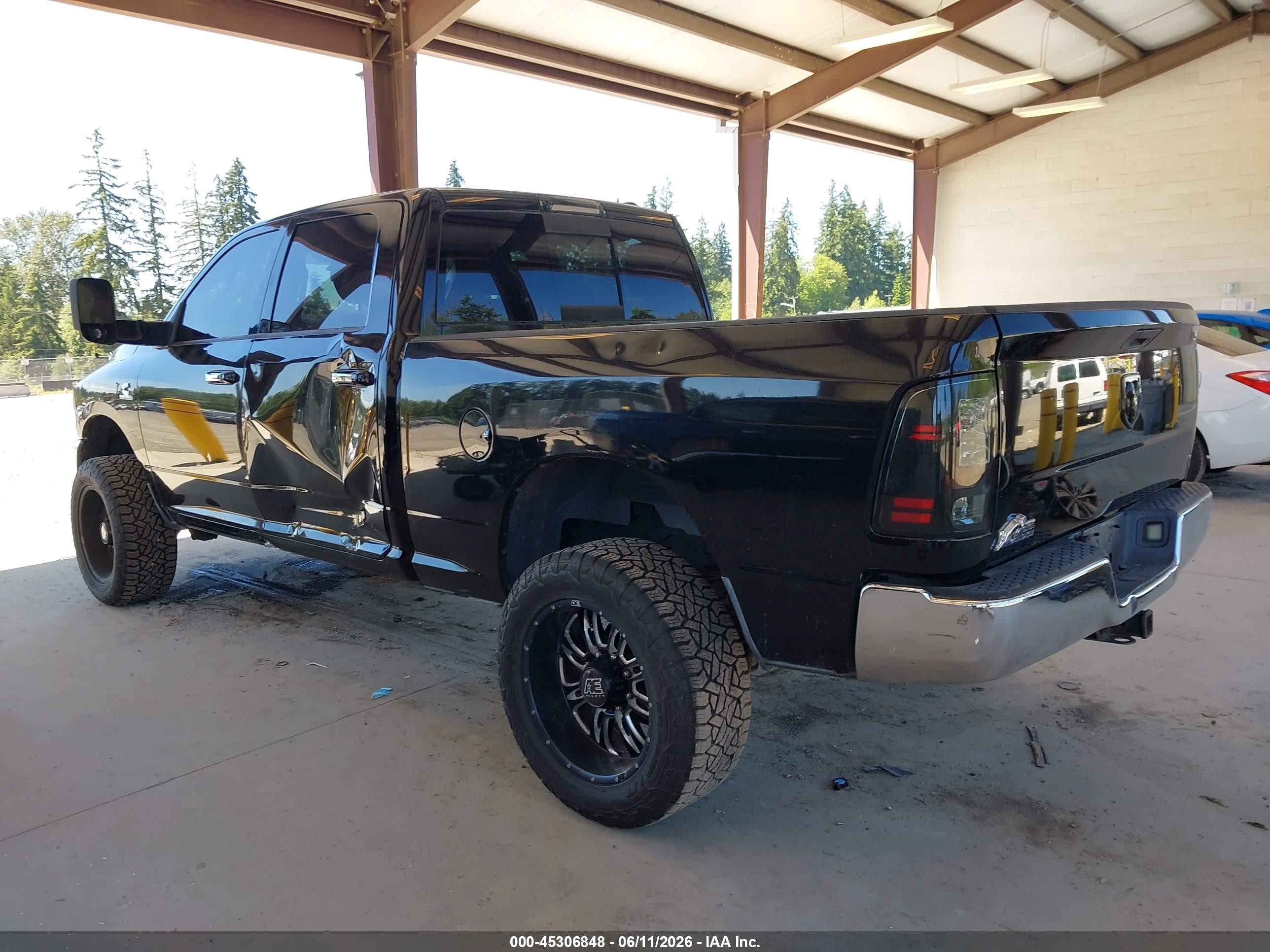 2012 Ram 2500 Slt Black vin: 3C6UD5DL7CG127956