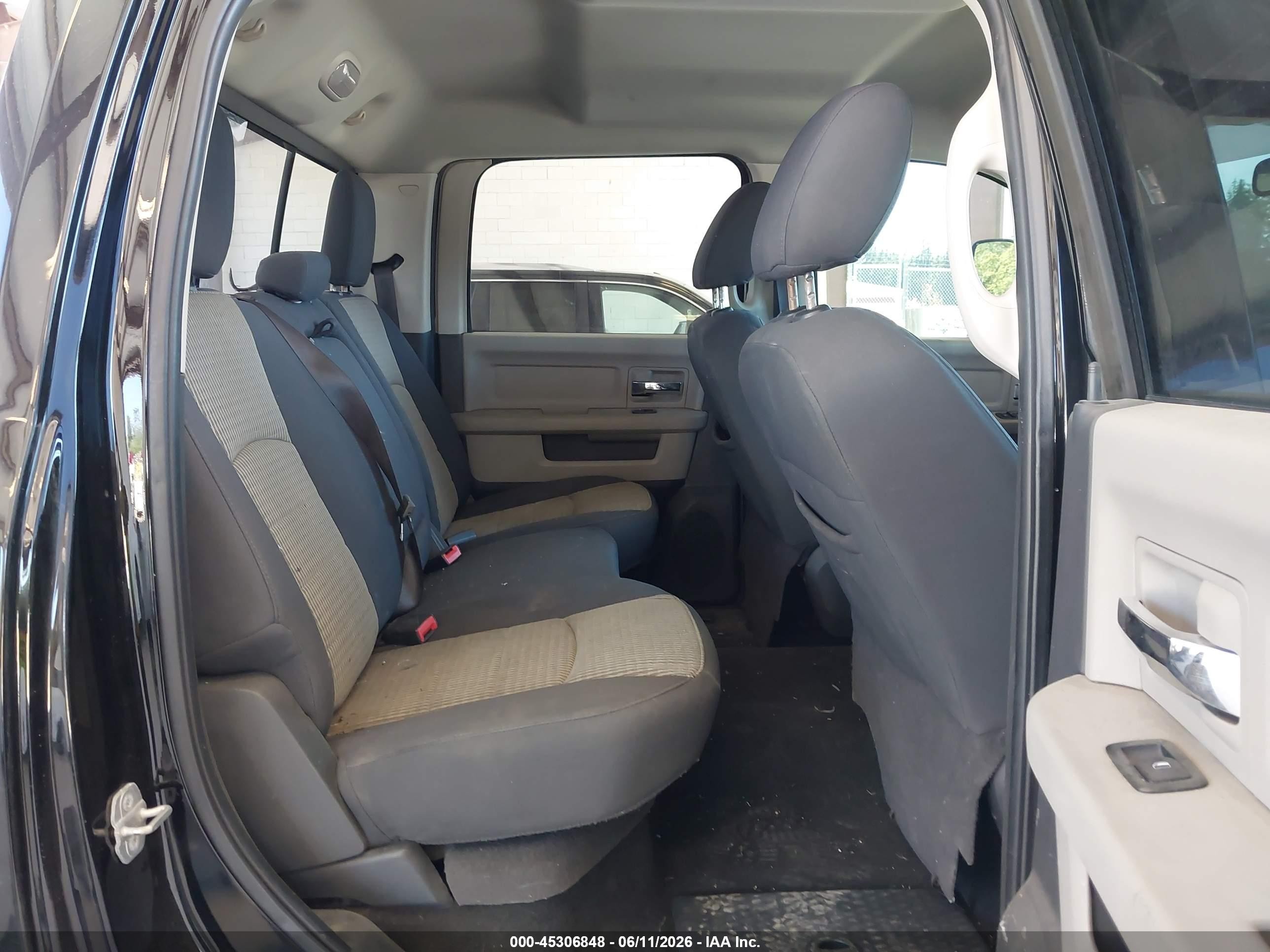 2012 Ram 2500 Slt Black vin: 3C6UD5DL7CG127956