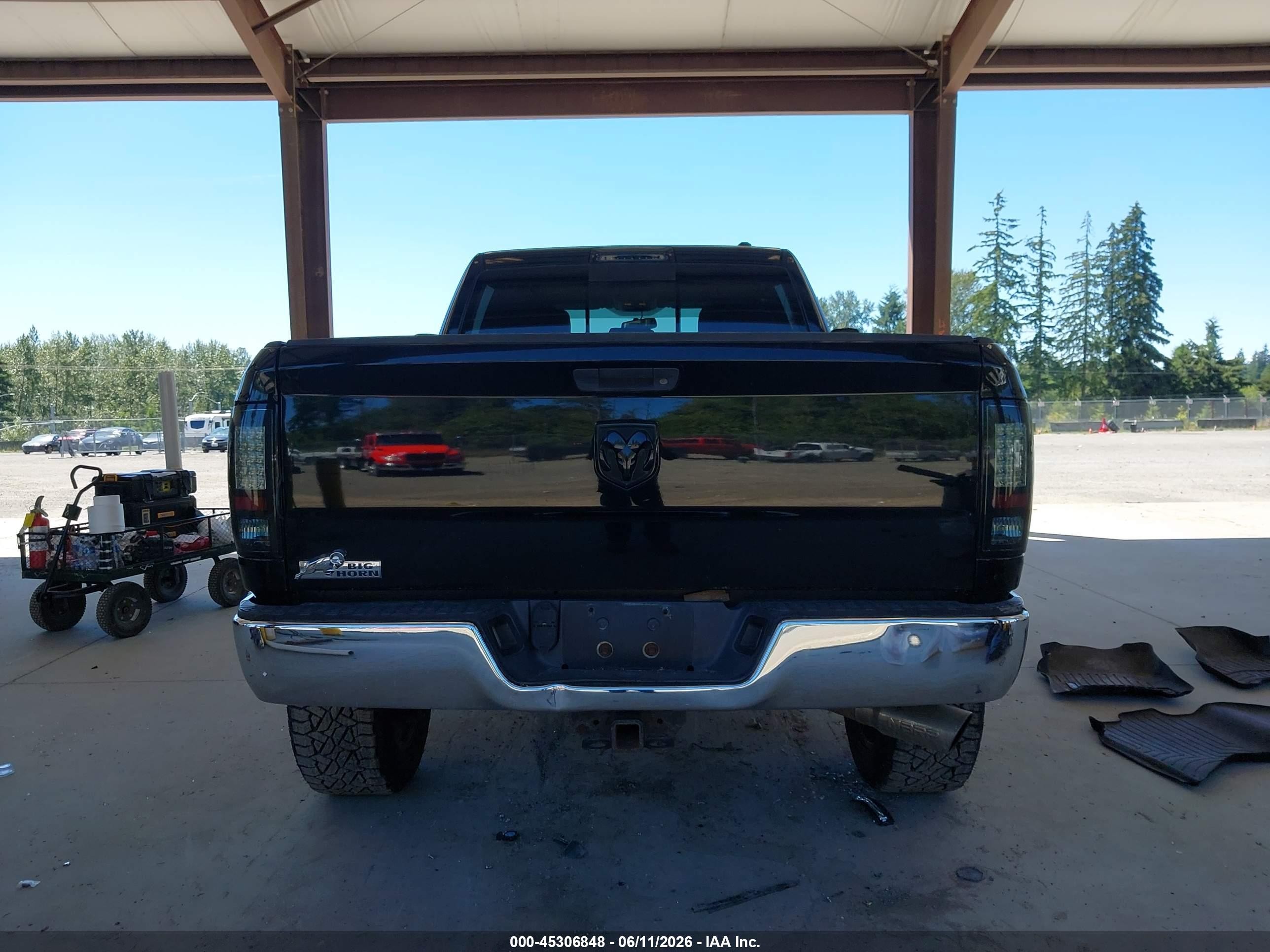 2012 Ram 2500 Slt Black vin: 3C6UD5DL7CG127956