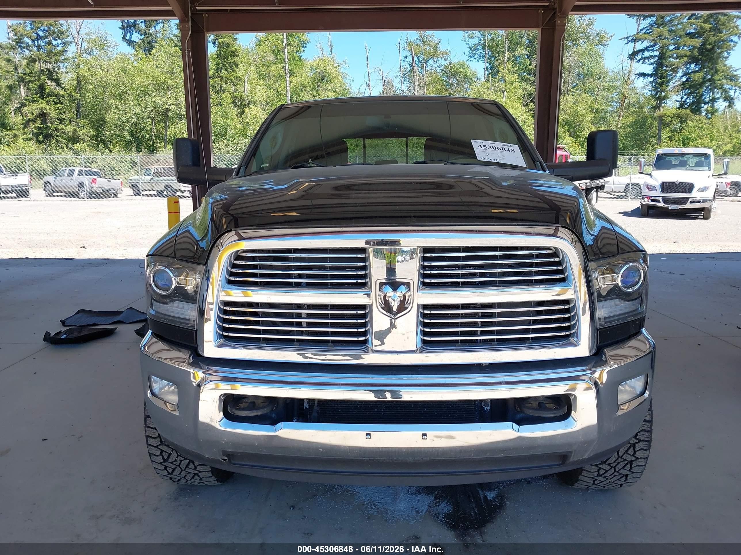 2012 Ram 2500 Slt Black vin: 3C6UD5DL7CG127956