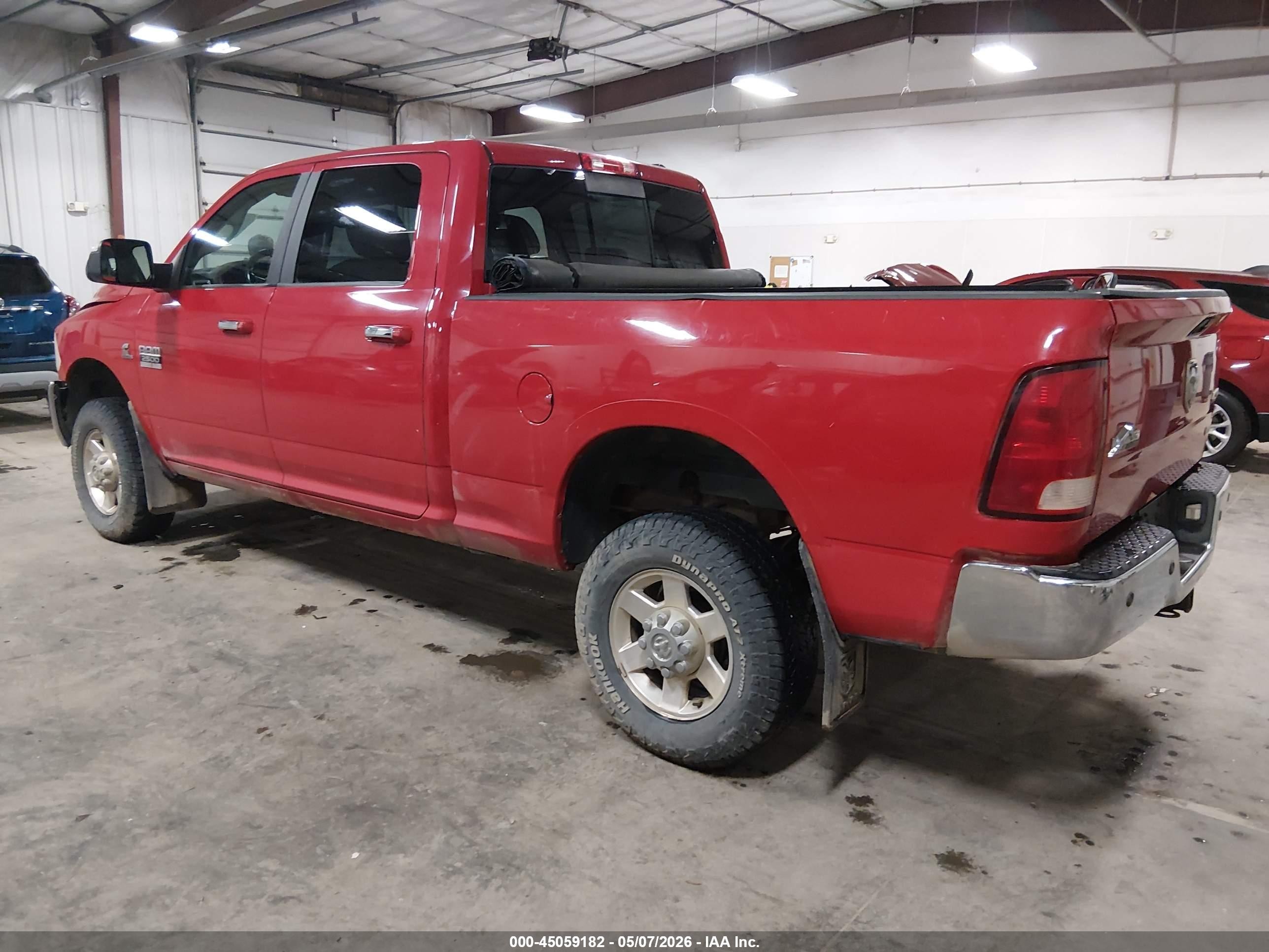 2012 Ram 2500 Slt Красный vin: 3C6UD5DL8CG127982