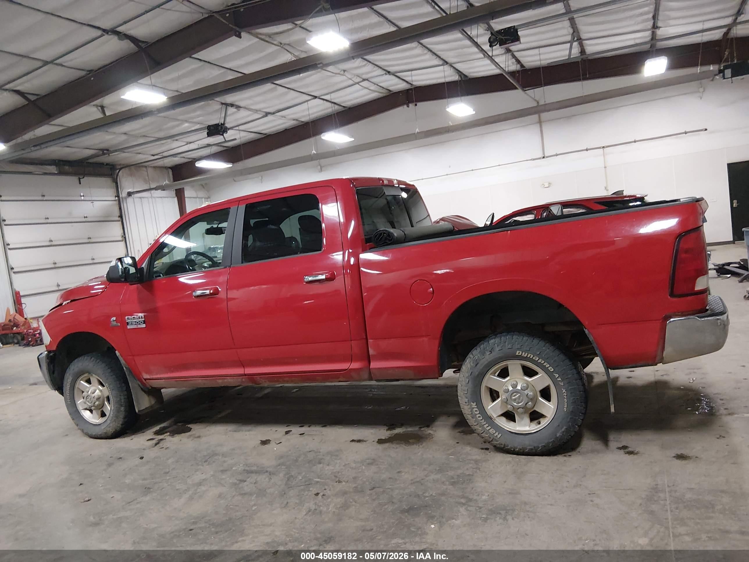 2012 Ram 2500 Slt Красный vin: 3C6UD5DL8CG127982