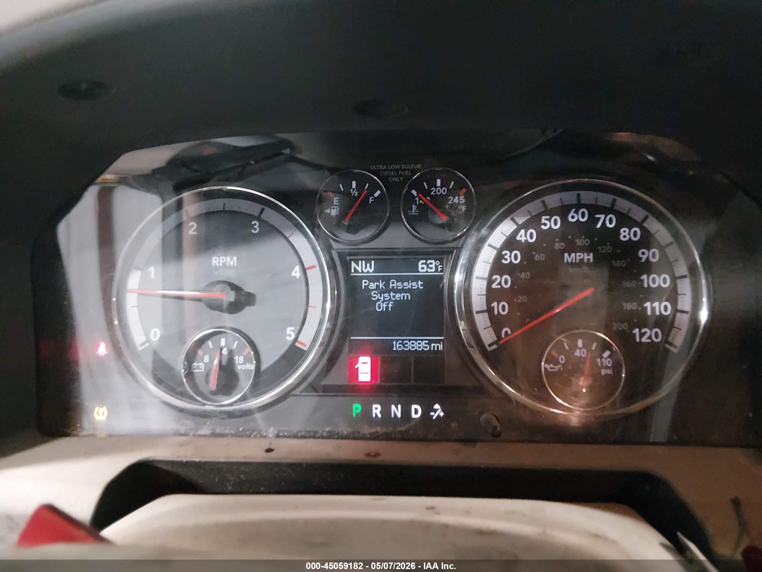 2012 Ram 2500 Slt Красный vin: 3C6UD5DL8CG127982