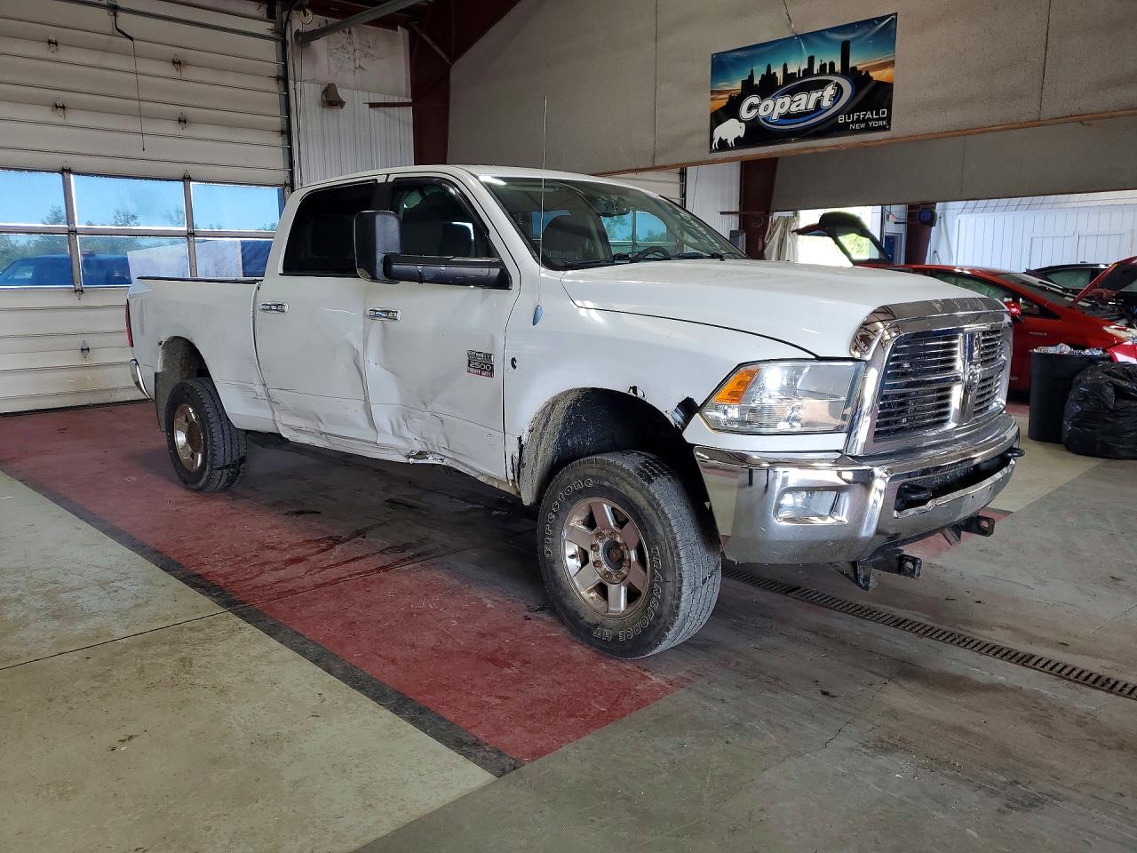 2012 Dodge Ram 2500 Slt White vin: 3C6UD5DL8CG173702