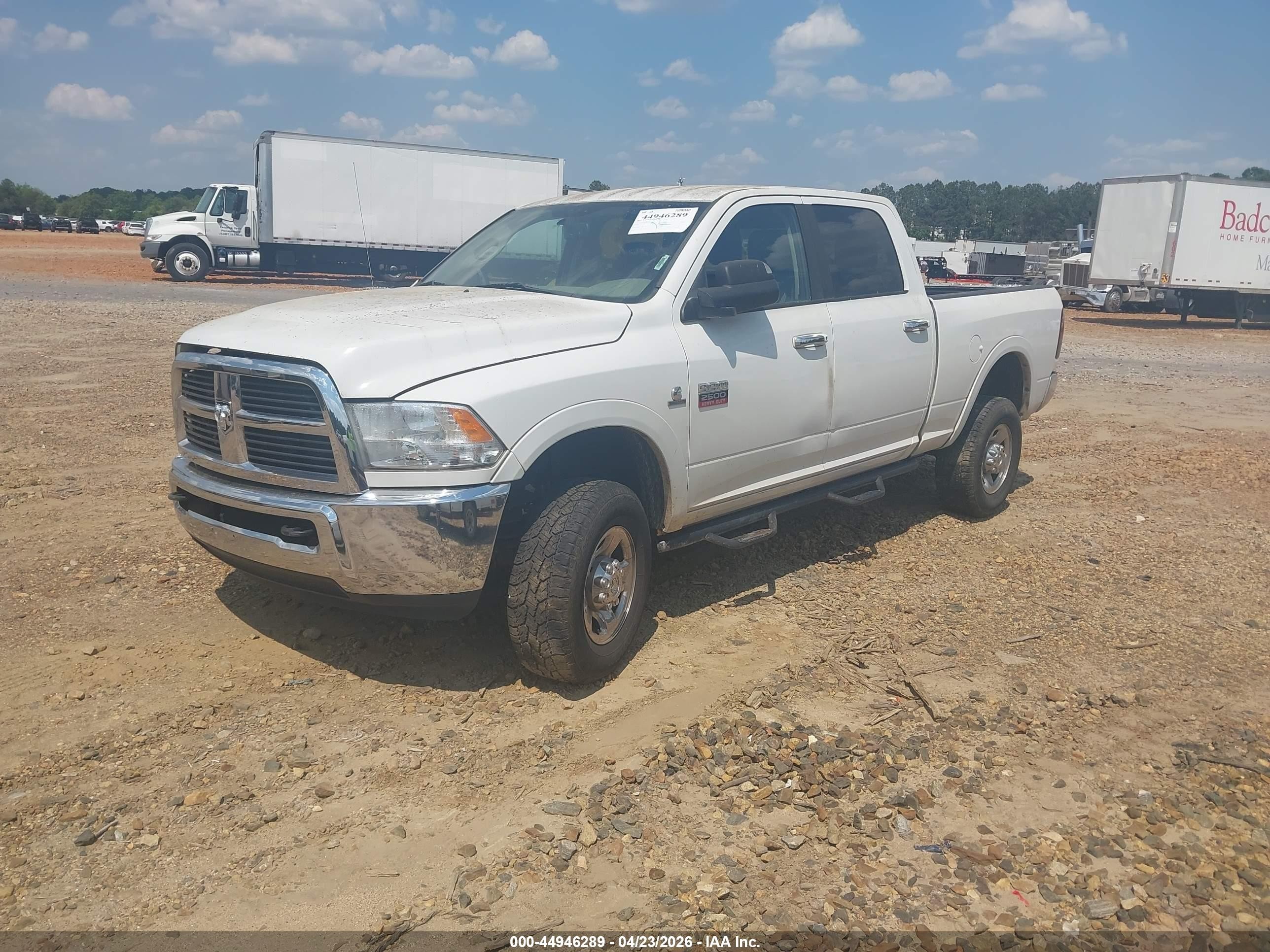 2012 Ram 2500 Slt White vin: 3C6UD5DLXCG296515