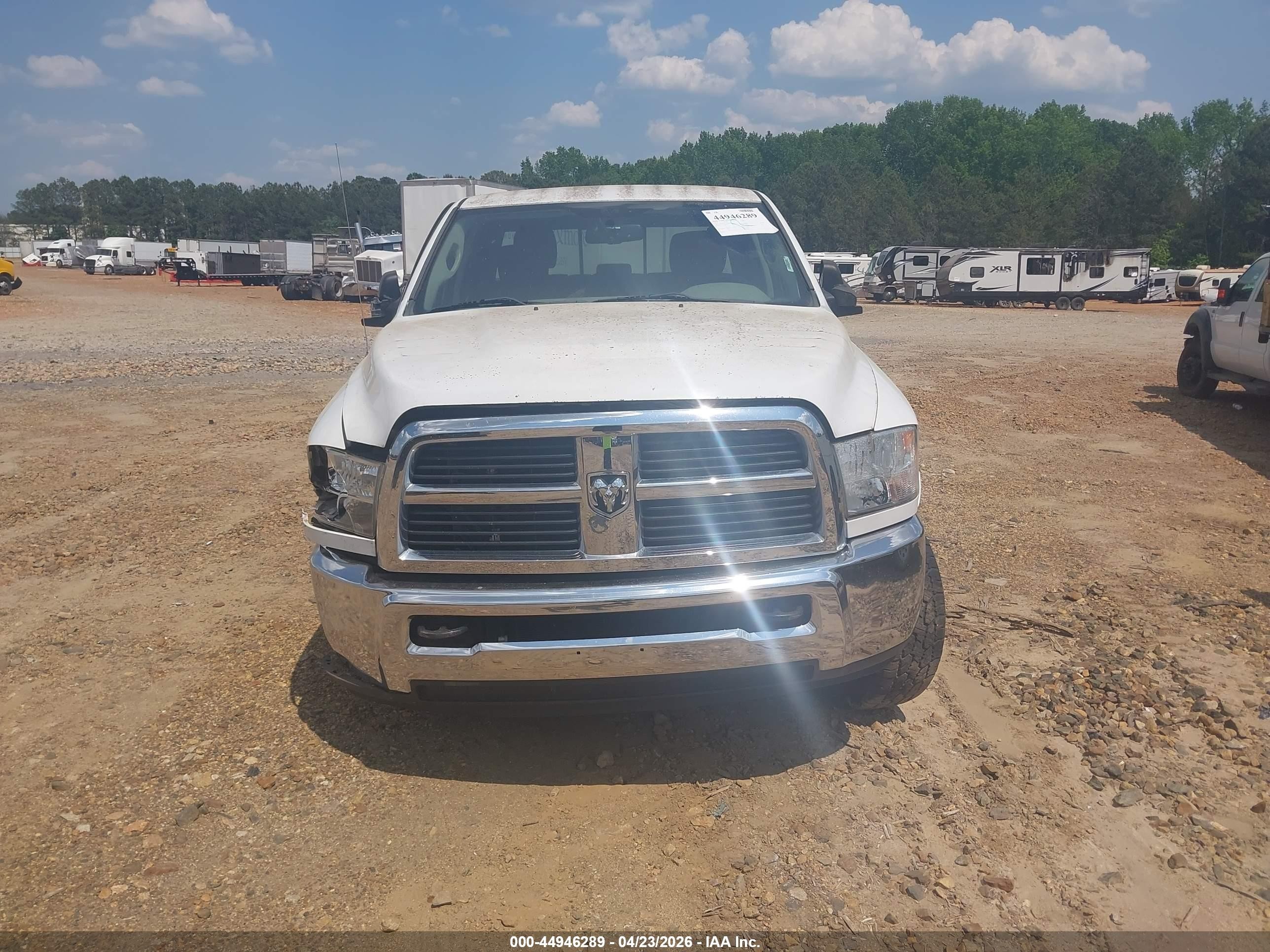 2012 Ram 2500 Slt White vin: 3C6UD5DLXCG296515