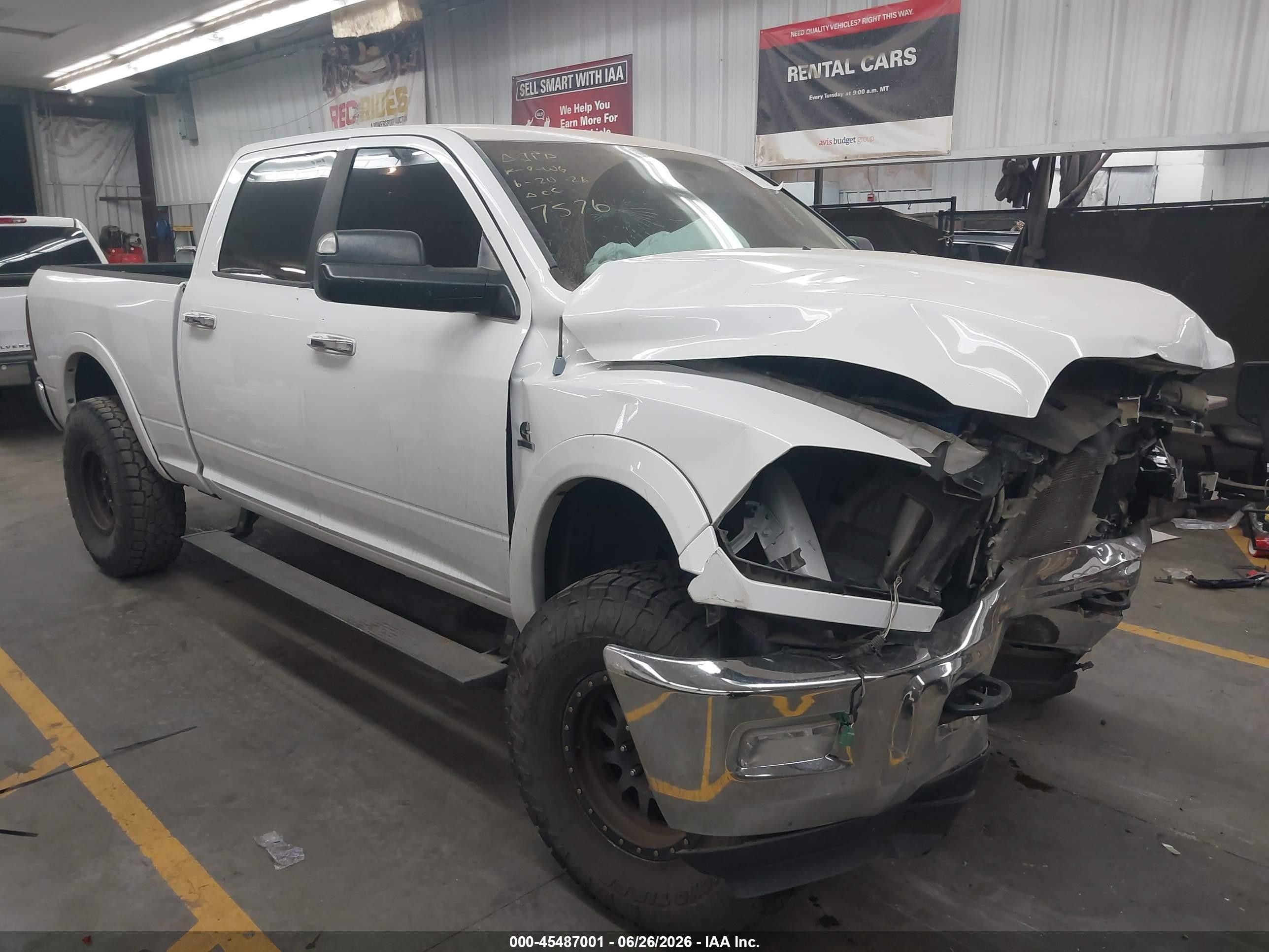 2012 Ram 2500 Big Horn White vin: 3C6UD5DLXCG336379