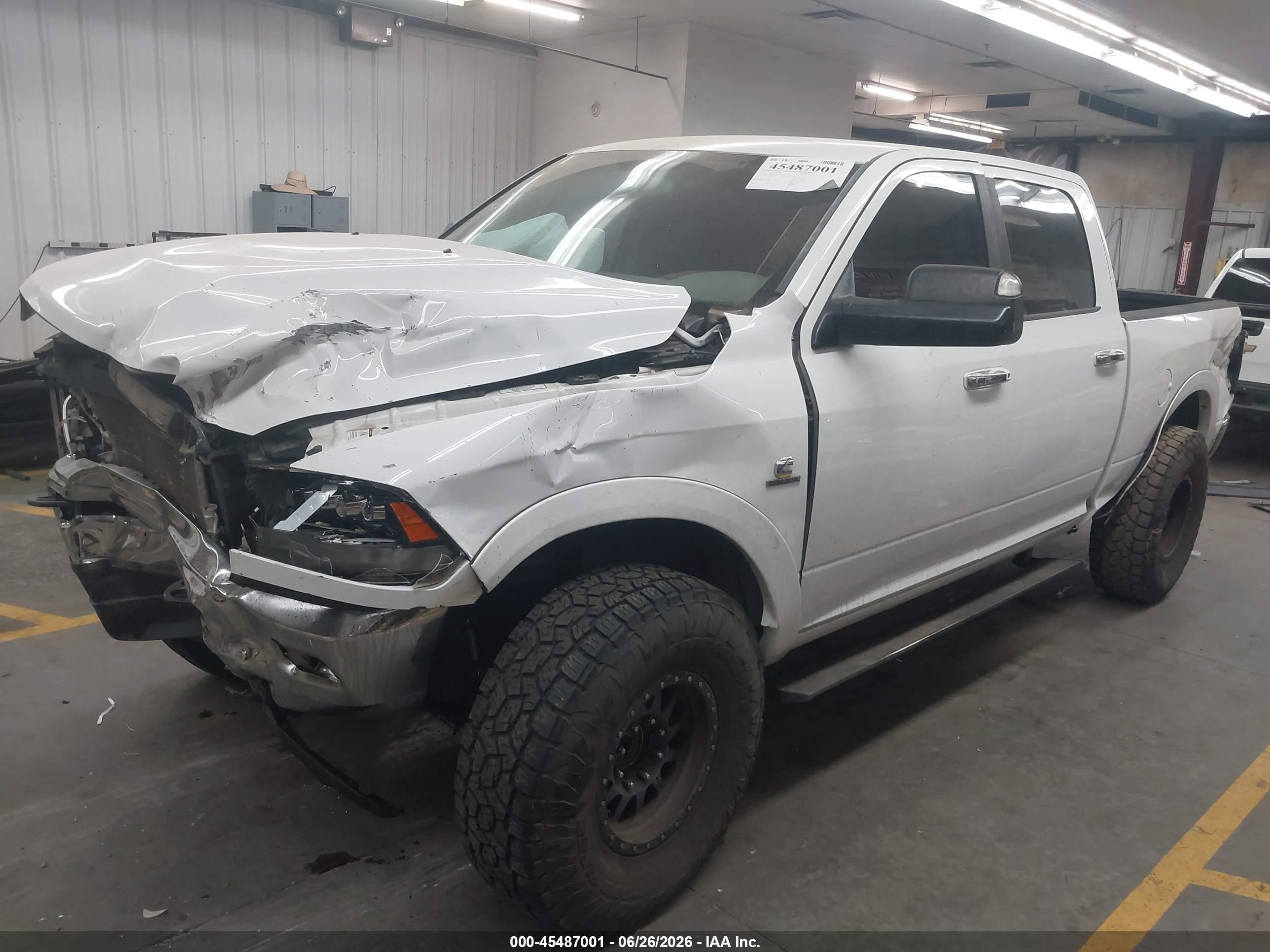 2012 Ram 2500 Big Horn Белый vin: 3C6UD5DLXCG336379