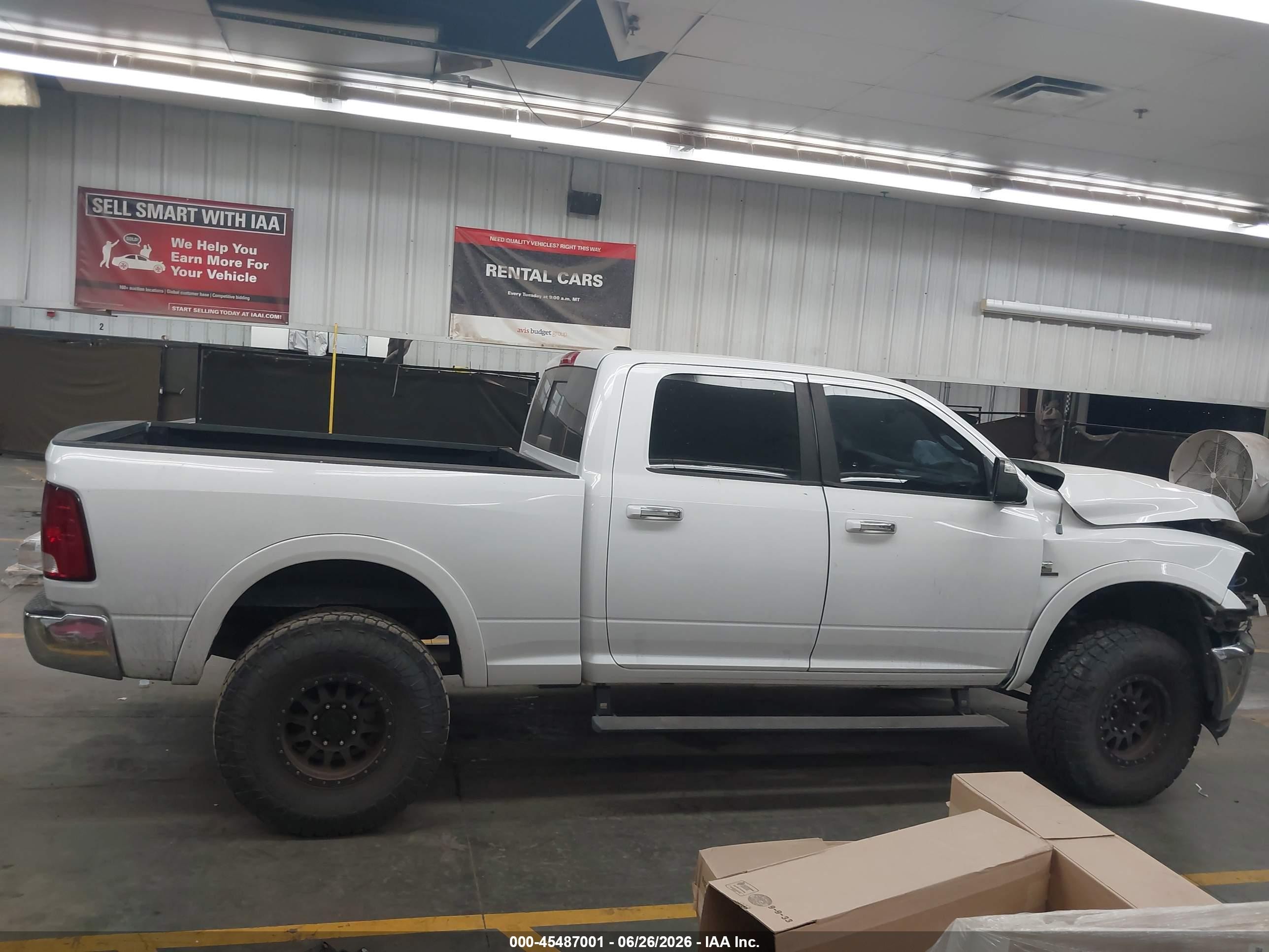 2012 Ram 2500 Big Horn Белый vin: 3C6UD5DLXCG336379