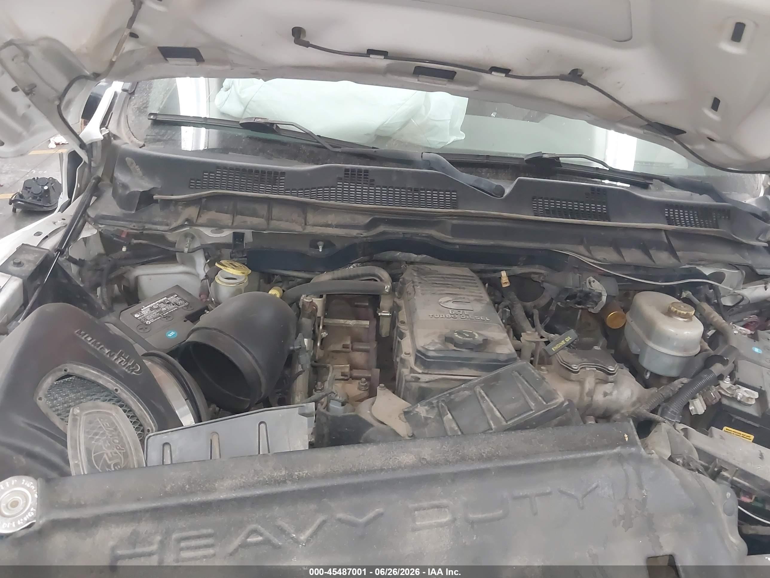 2012 Ram 2500 Big Horn Белый vin: 3C6UD5DLXCG336379
