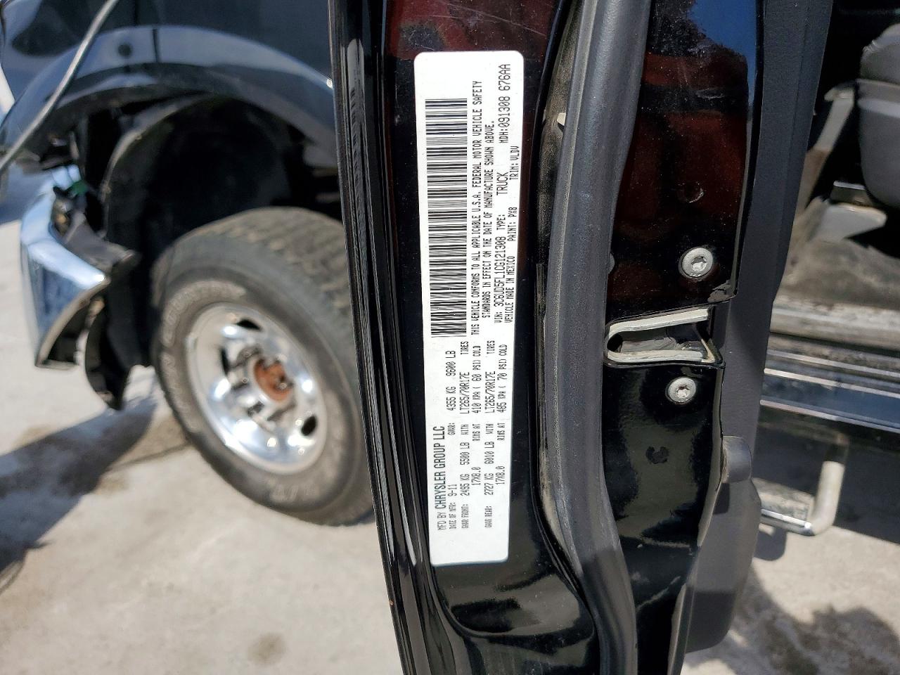 2012 Dodge Ram 2500 Laramie Черный vin: 3C6UD5FL1CG121308