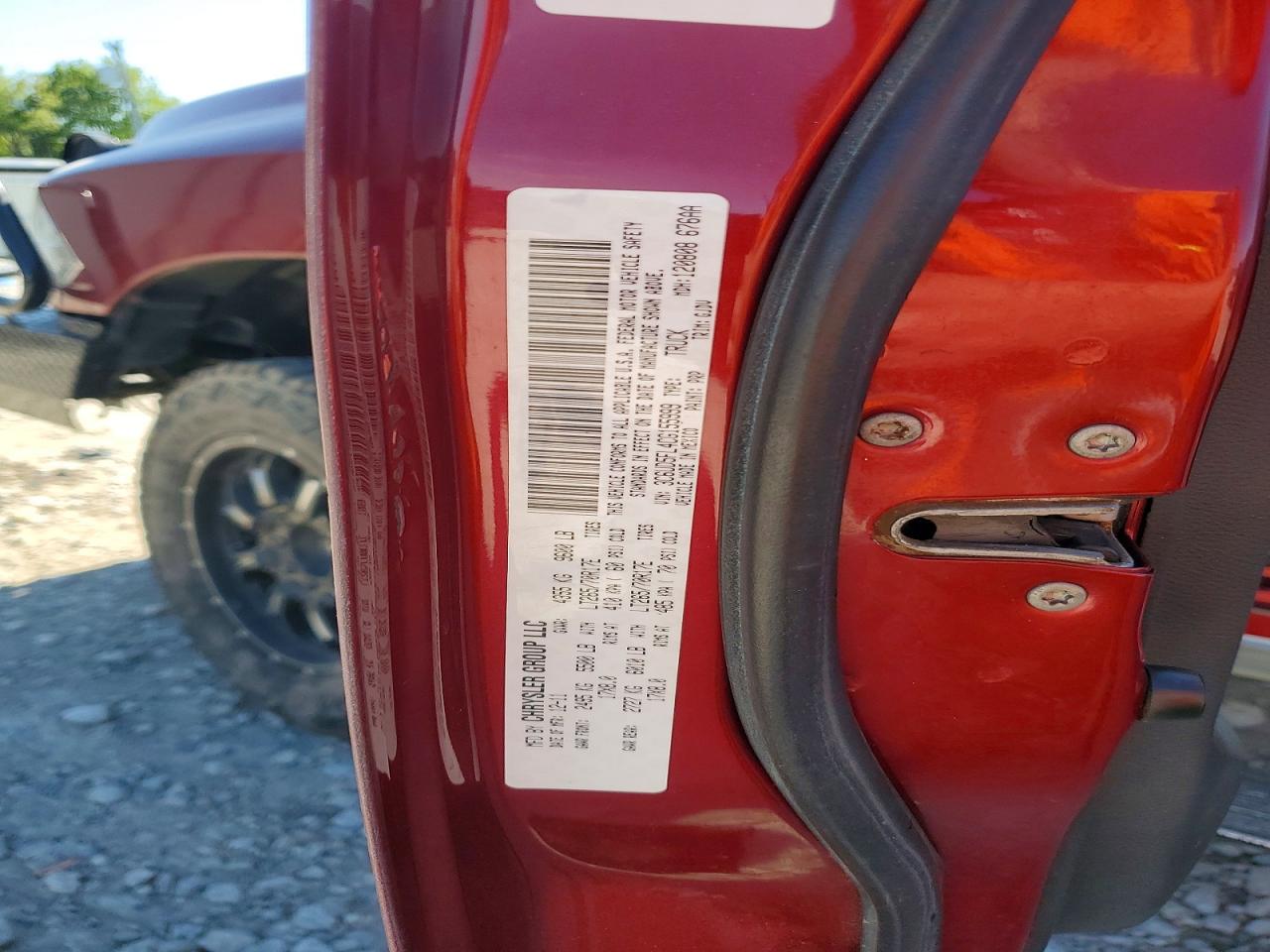 2012 Dodge Ram 2500 Laramie Burgundy vin: 3C6UD5FL4CG155999