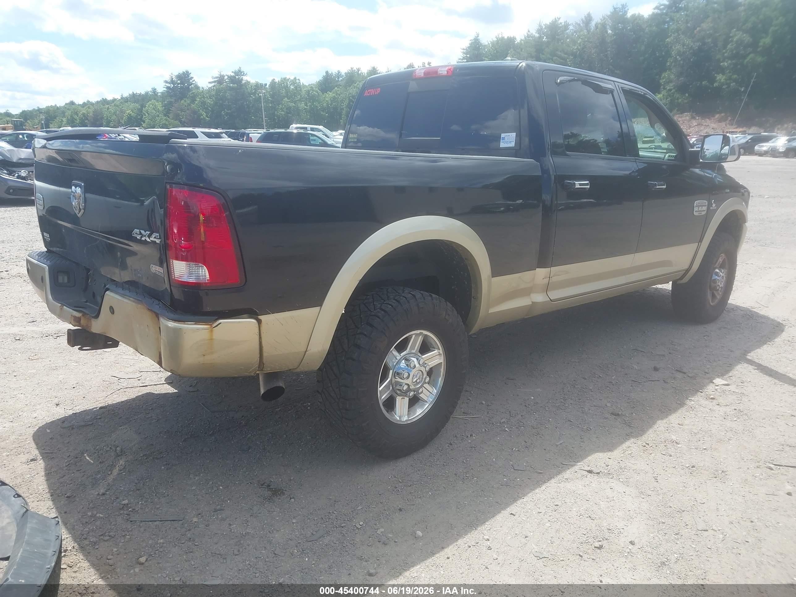 2012 Ram 2500 Laramie Longhorn/limited Edition Черный vin: 3C6UD5GL4CG119633