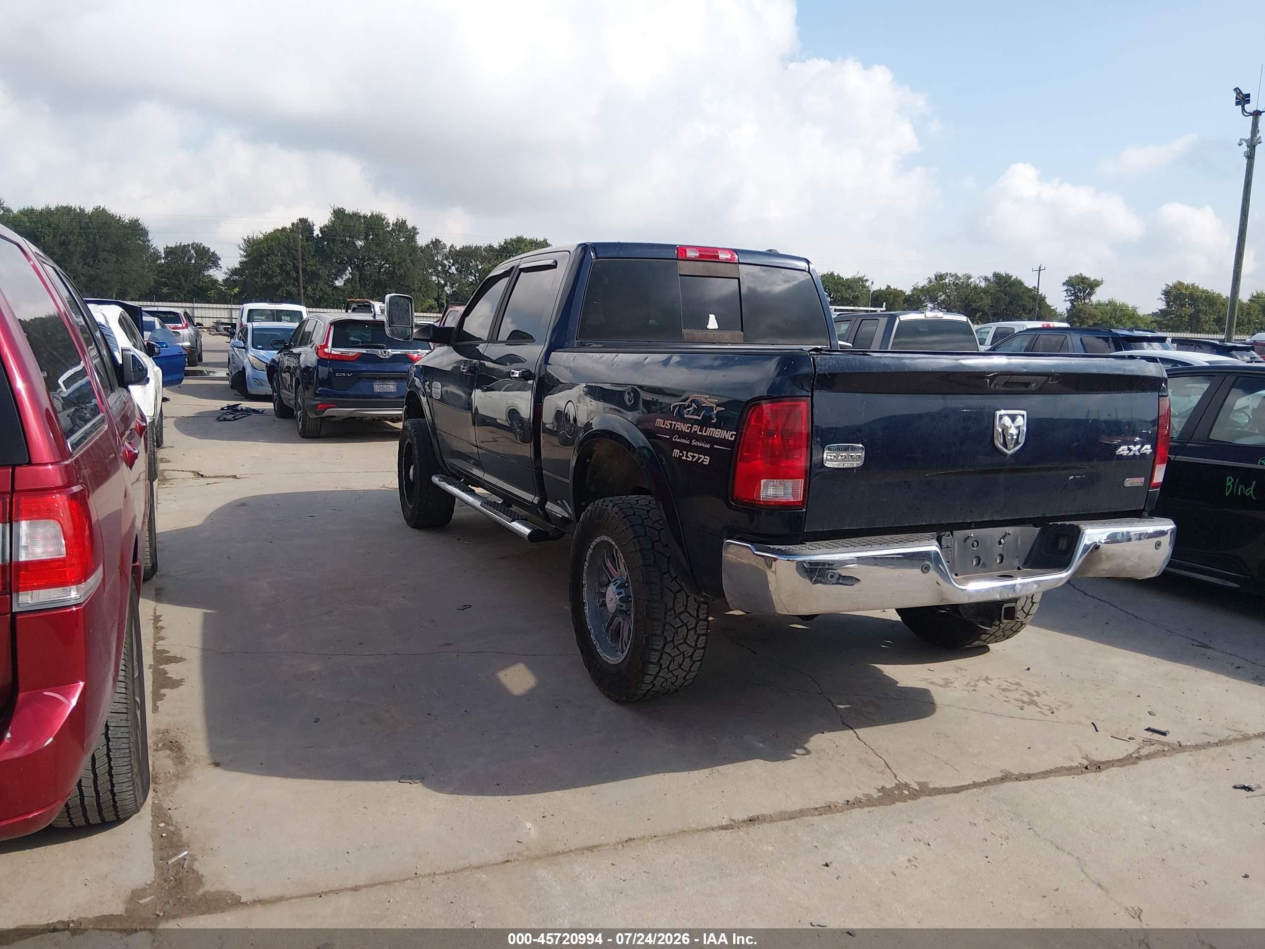 2012 Ram 2500 Laramie Longhorn/limited Edition Blue vin: 3C6UD5GL5CG337225