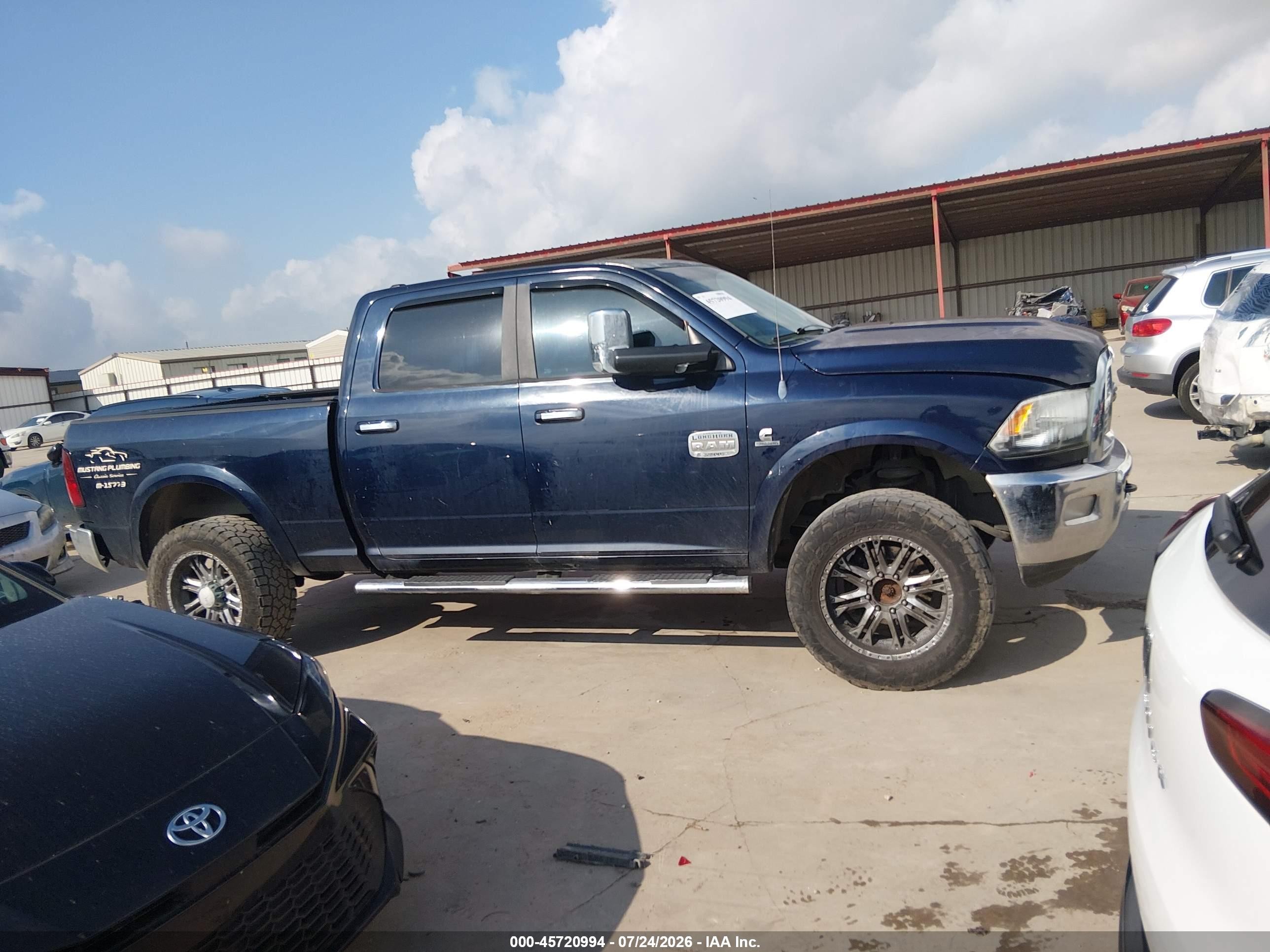 2012 Ram 2500 Laramie Longhorn/limited Edition Blue vin: 3C6UD5GL5CG337225