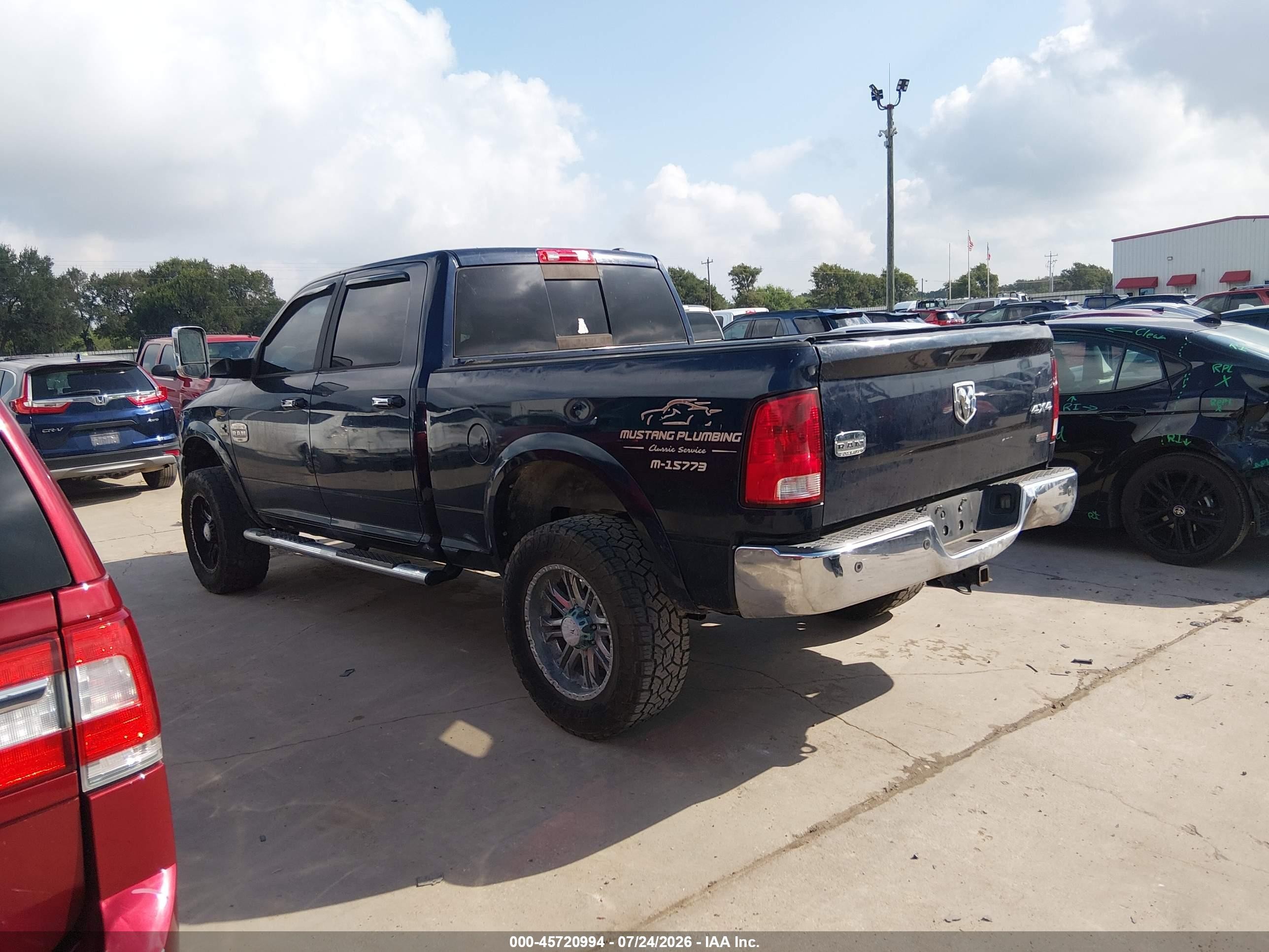 2012 Ram 2500 Laramie Longhorn/limited Edition Blue vin: 3C6UD5GL5CG337225