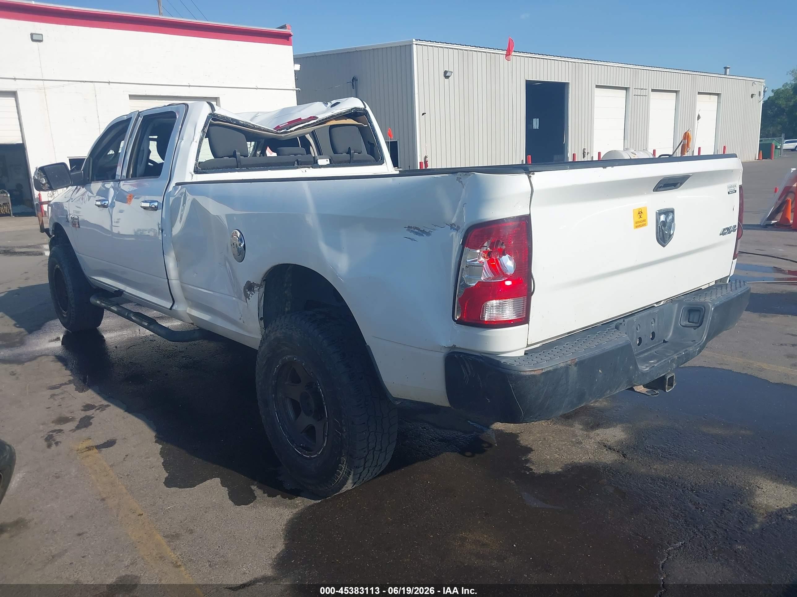 2012 Ram 2500 St White vin: 3C6UD5HL4CG131134