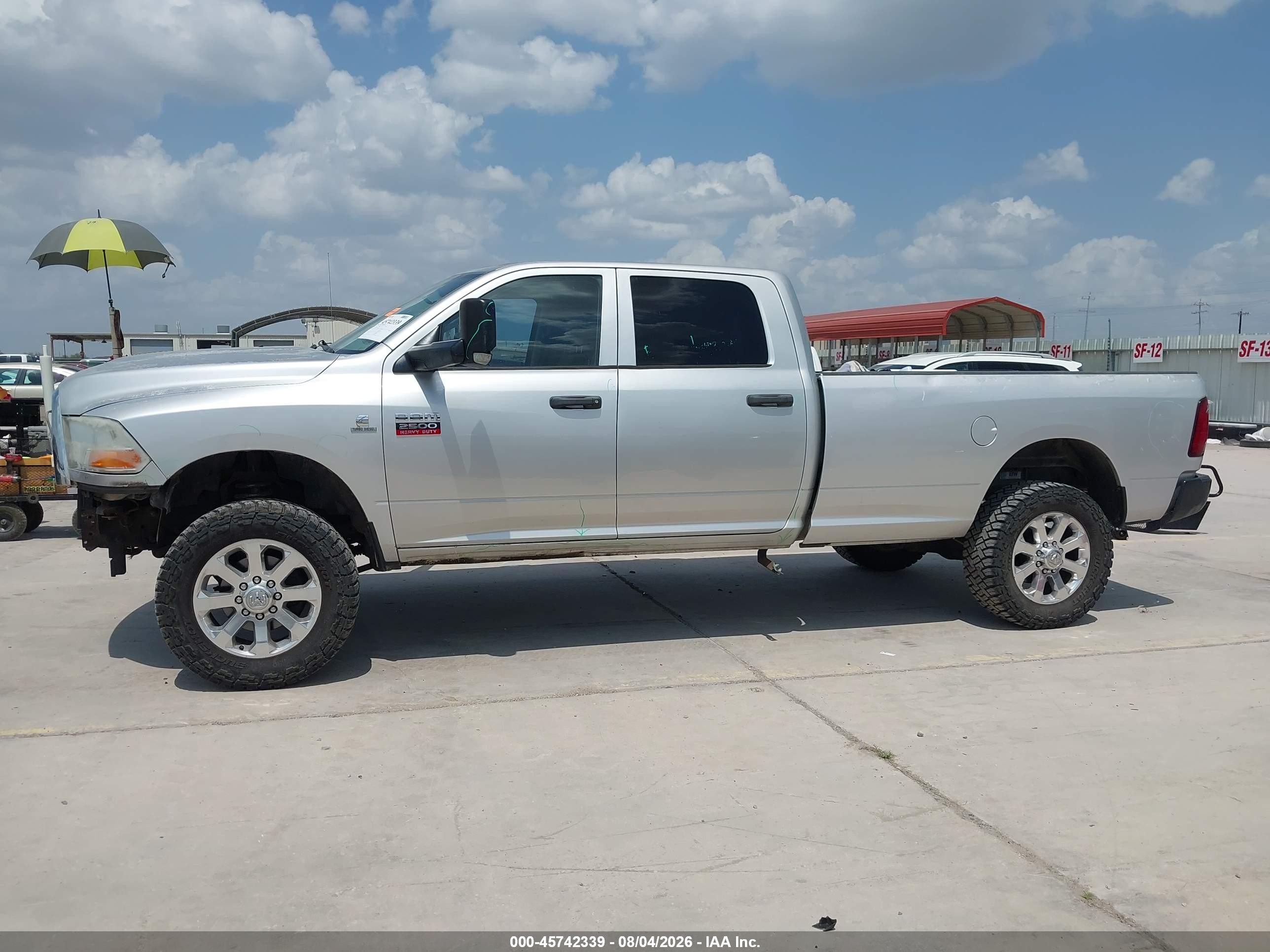 2012 Ram 2500 St Silver vin: 3C6UD5HL8CG225307