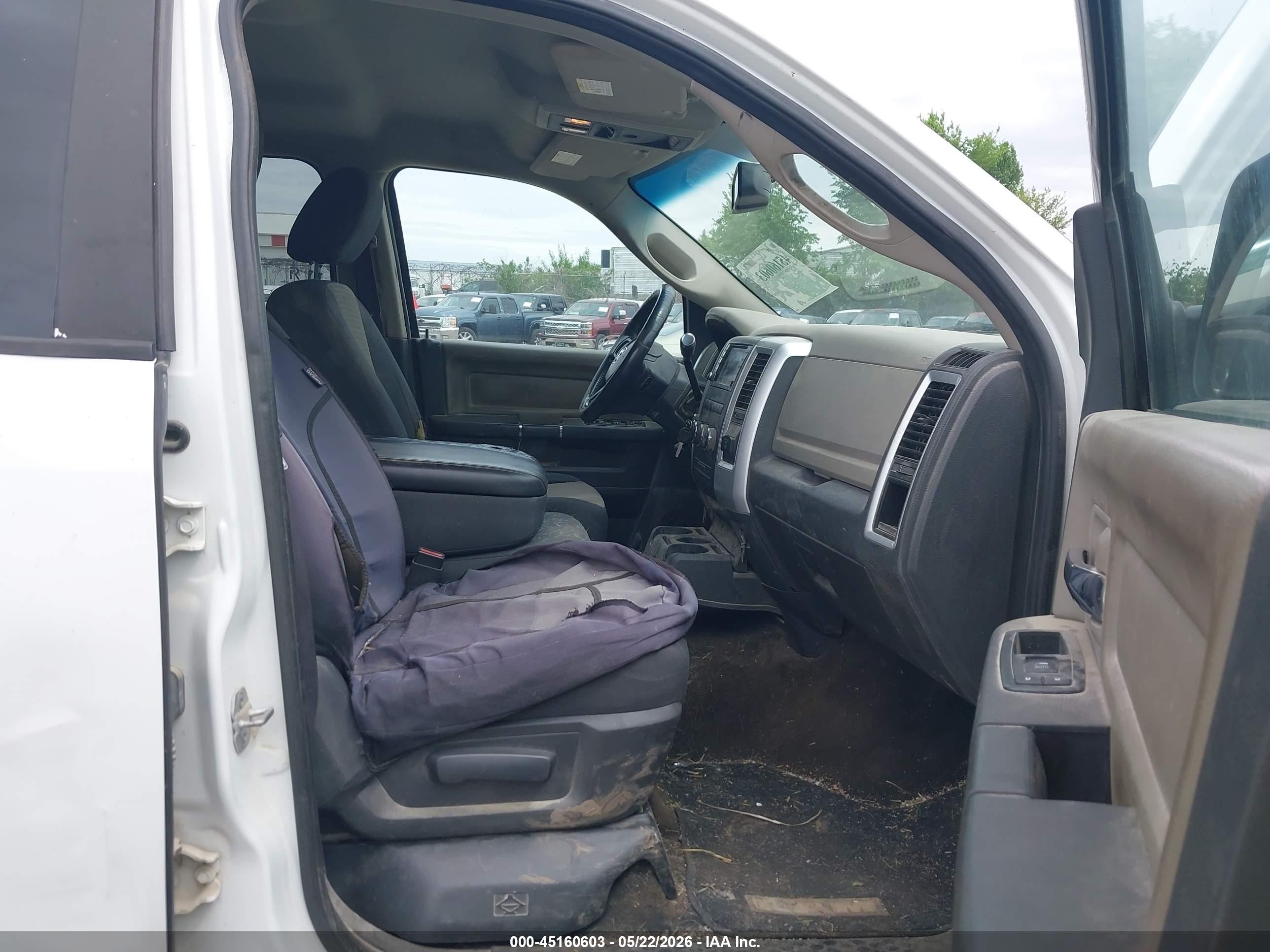 2012 Ram 2500 Slt White vin: 3C6UD5JL2CG320620
